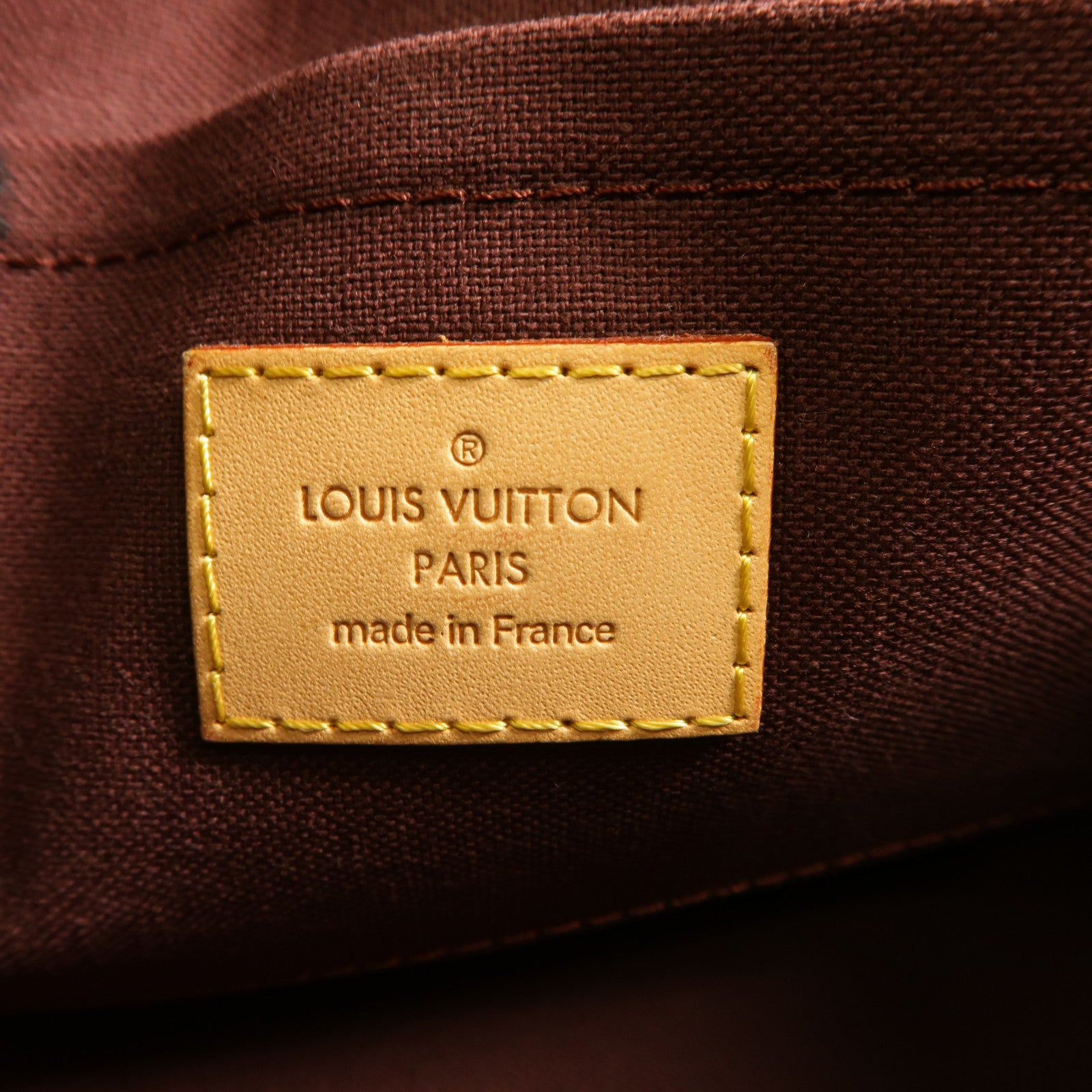 LOUIS VUITTON Monogram Favorite MM金扣手挽肩背兩用袋棕色