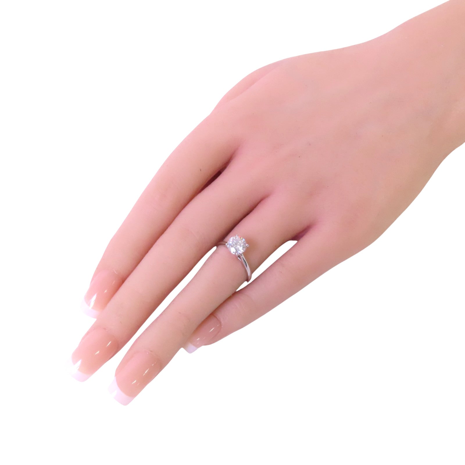 JEWELRY (PRICE DOWN) Diamond Ring US#4.75 18K White Gold