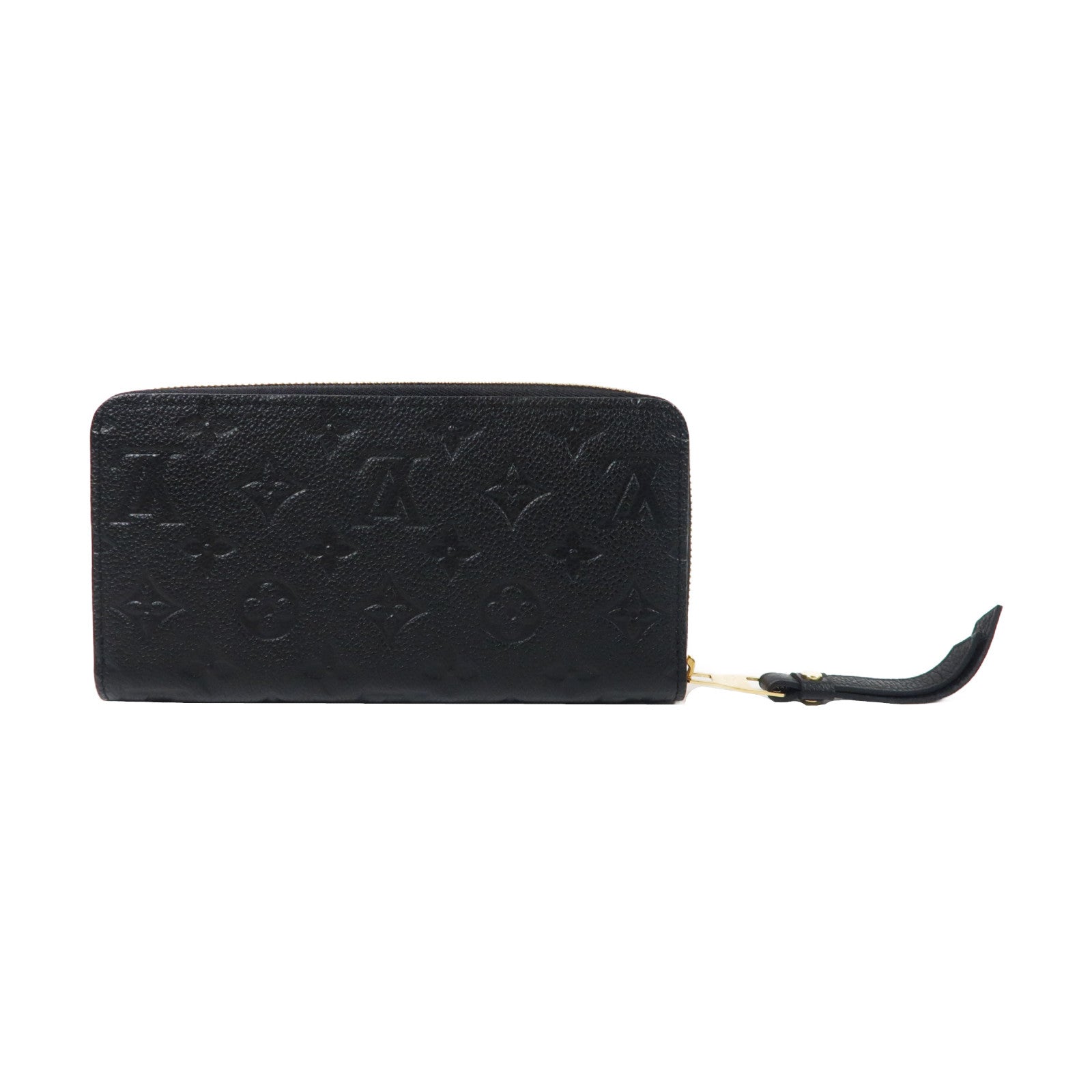 LOUIS VUITTON Monogram Empreinte Zippy Wallet金扣長錢包黑色