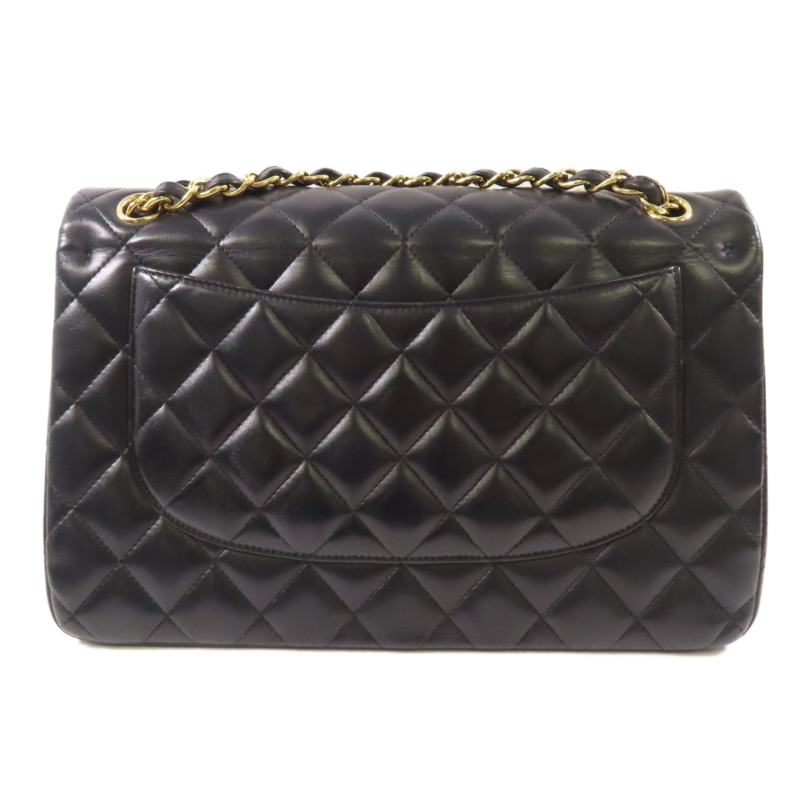 CHANEL 羊皮皮革Large Classic金扣鏈帶肩背袋