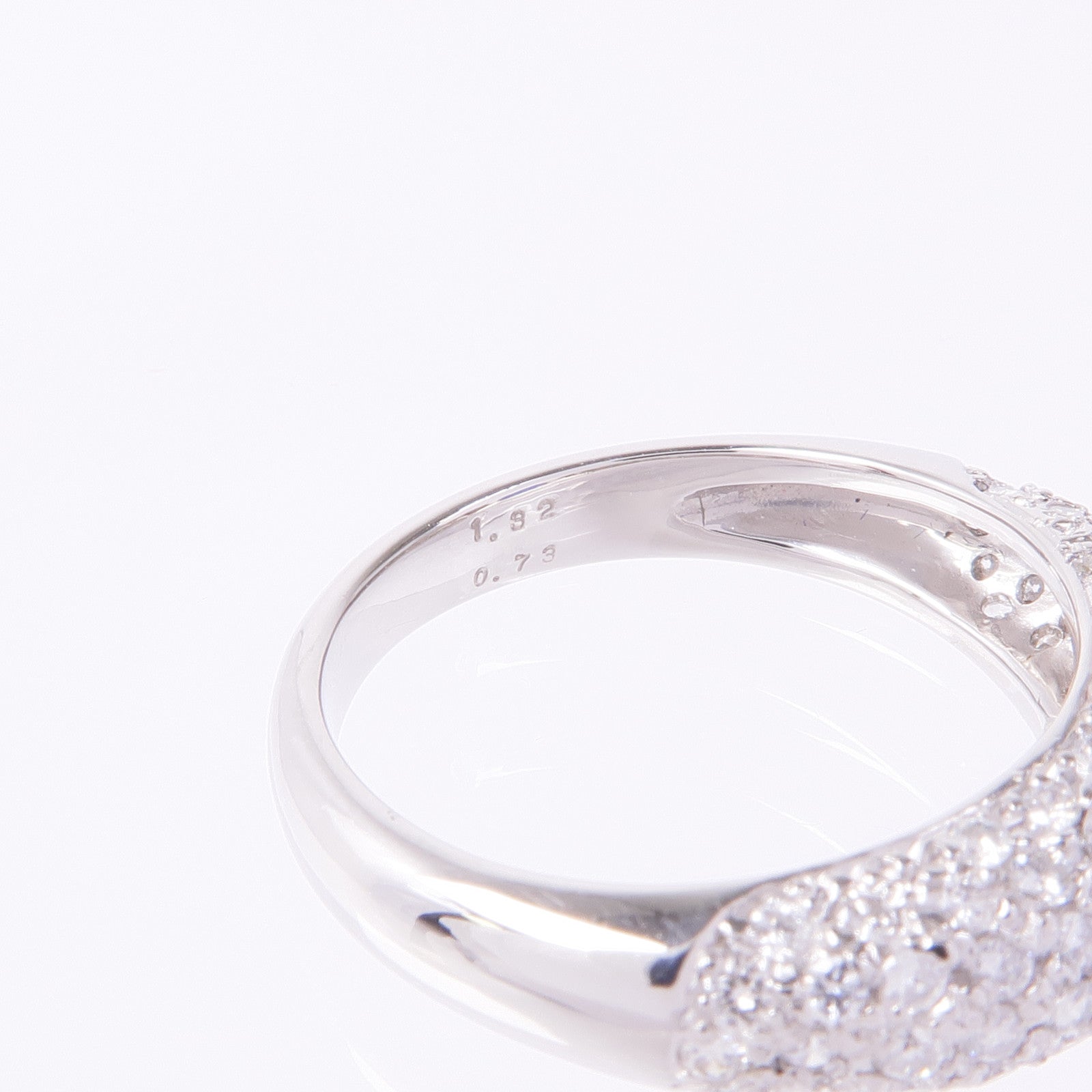 JEWELRY PT900鉑金Sapphire Diamond Ring藍寶石/鑽石戒指US#6