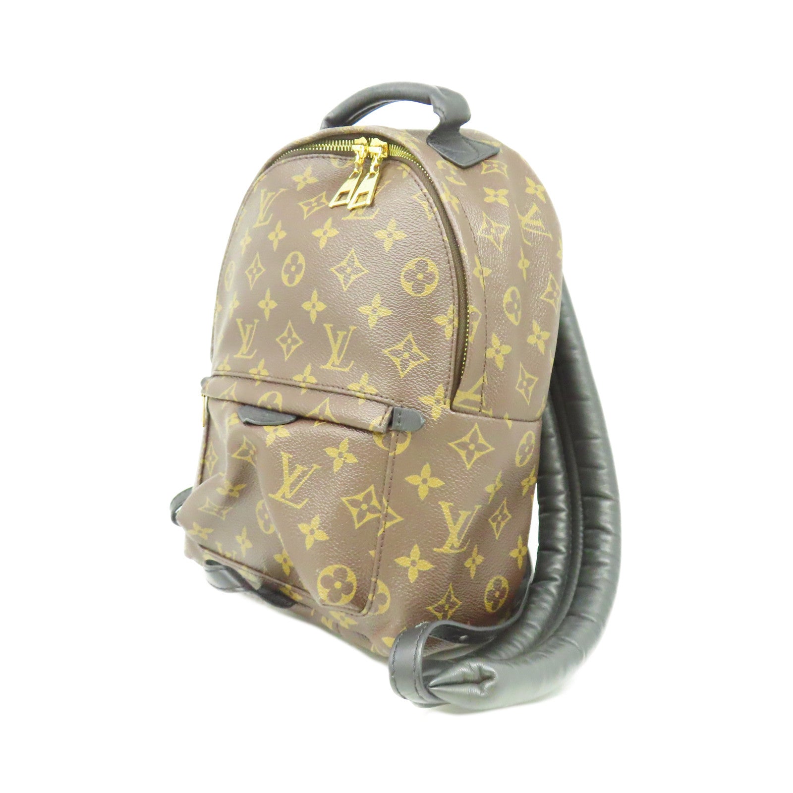 LOUIS VUITTON 【激減優惠】Monogram Palm Springs PM金扣背包啡色