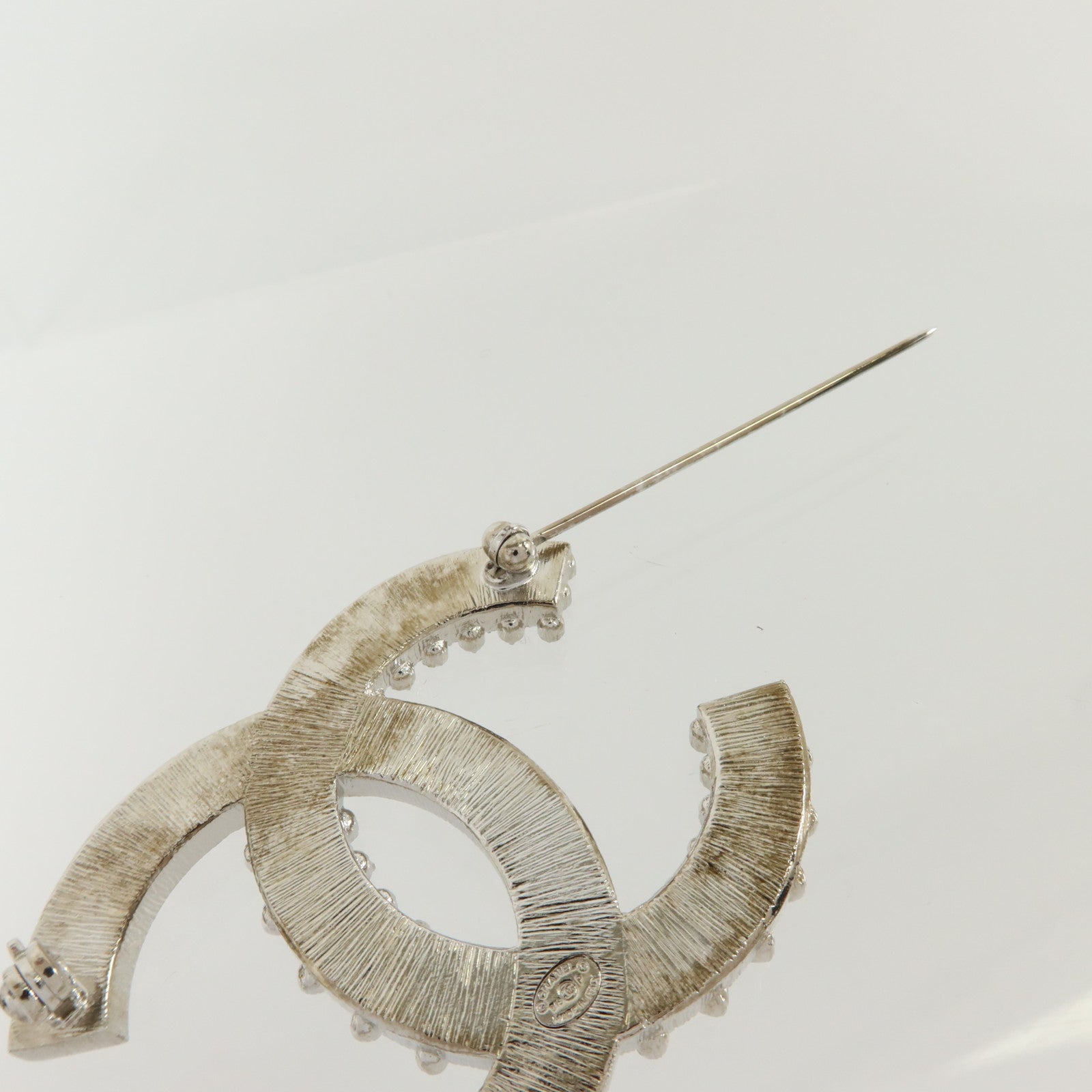 CHANEL 金屬Brooch銀扣胸針