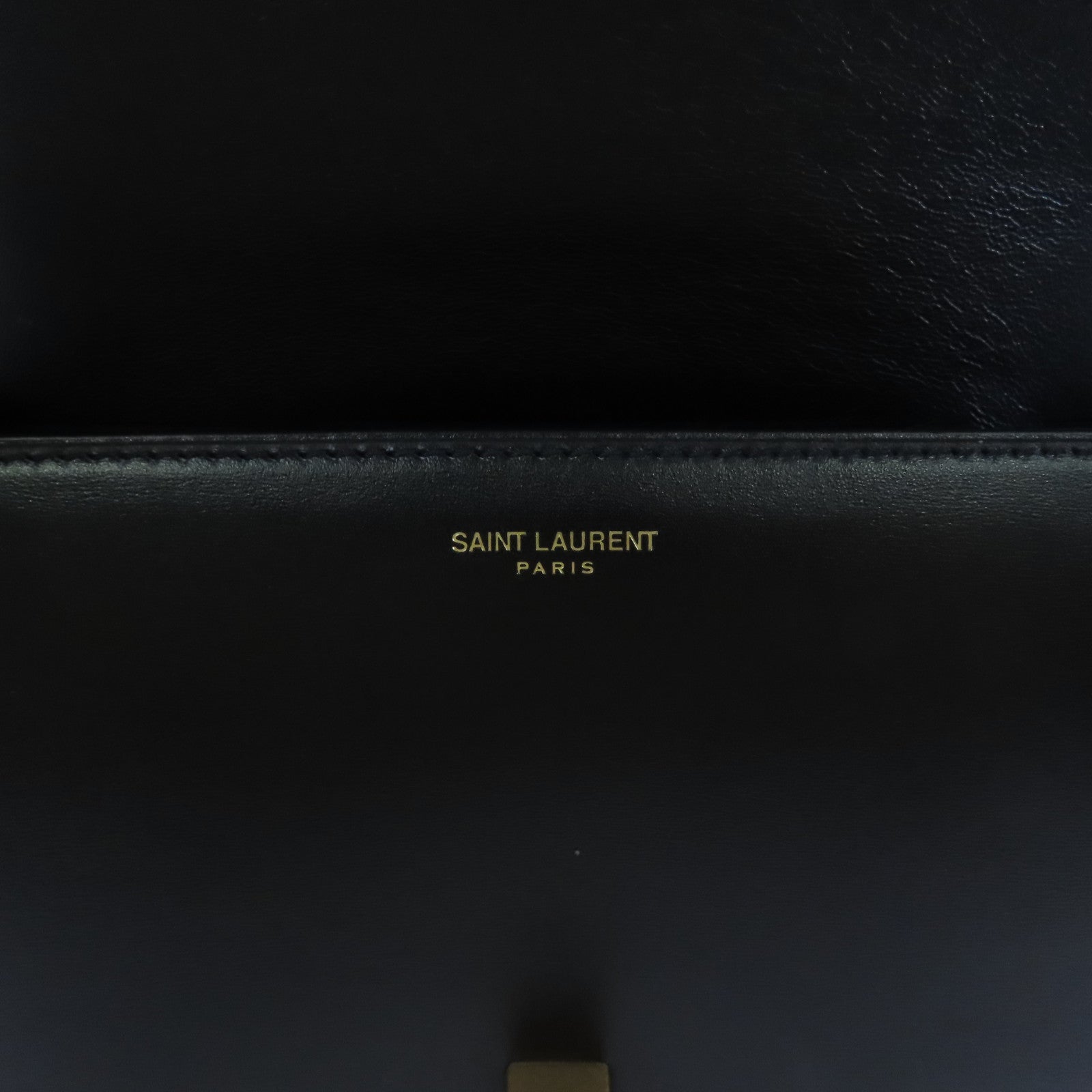 SAINT LAURENT 牛皮皮革Carre Satchel金扣肩背袋