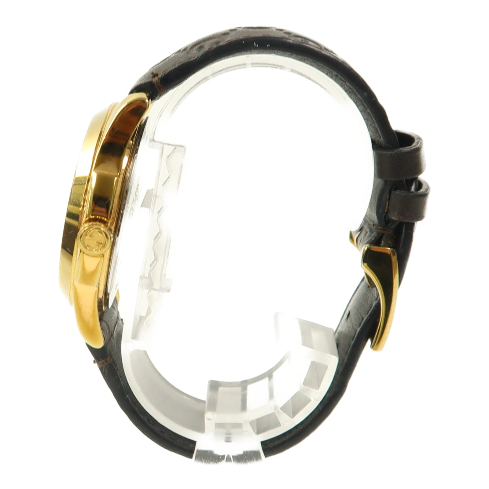 GUCCI Gucci Watch皮革/不鏽鋼手錶使用機芯啡色
