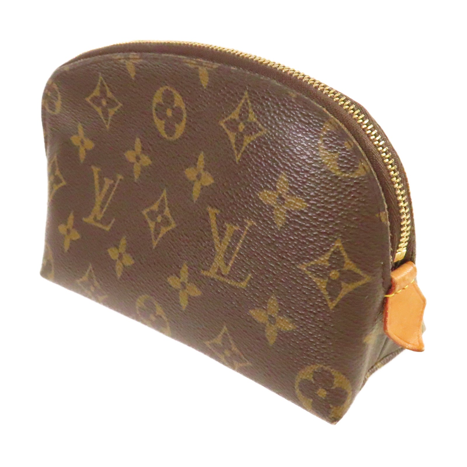LOUIS VUITTON 【激減優惠】Monogram Cosmetic Pouch金扣化妝包啡色