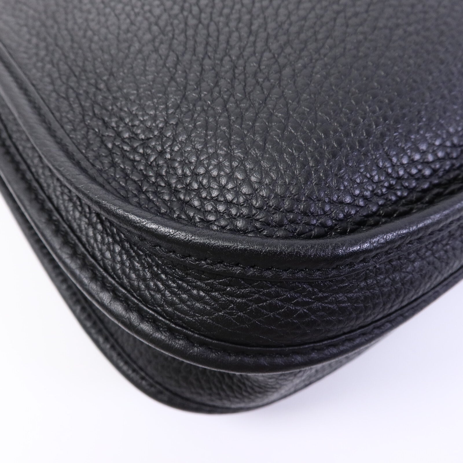 HERMES Clemence皮革Evelyne PM肩背袋Noir