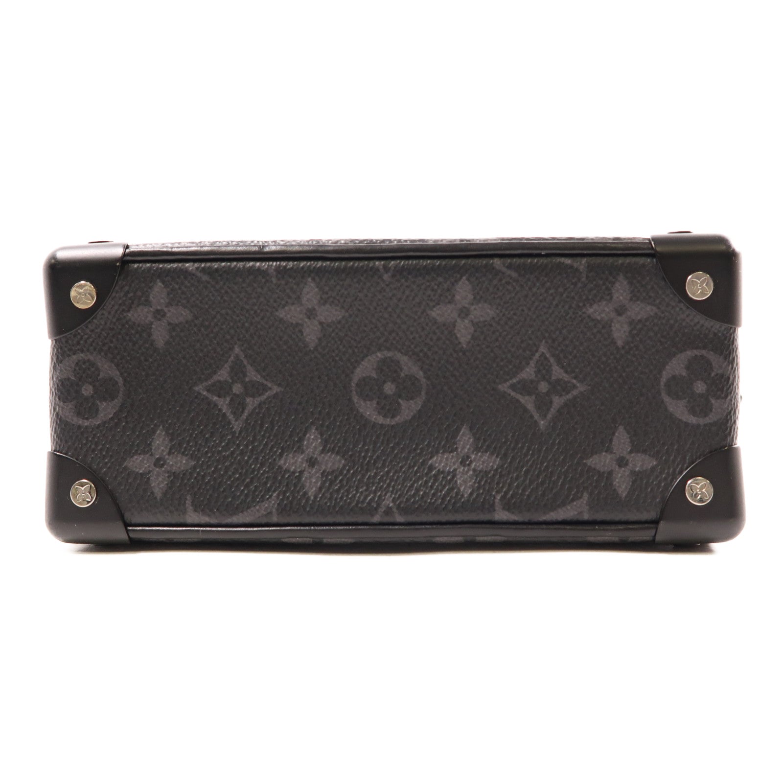LOUIS VUITTON Monogram Eclipse Mini Soft Trunk肩背袋黑色