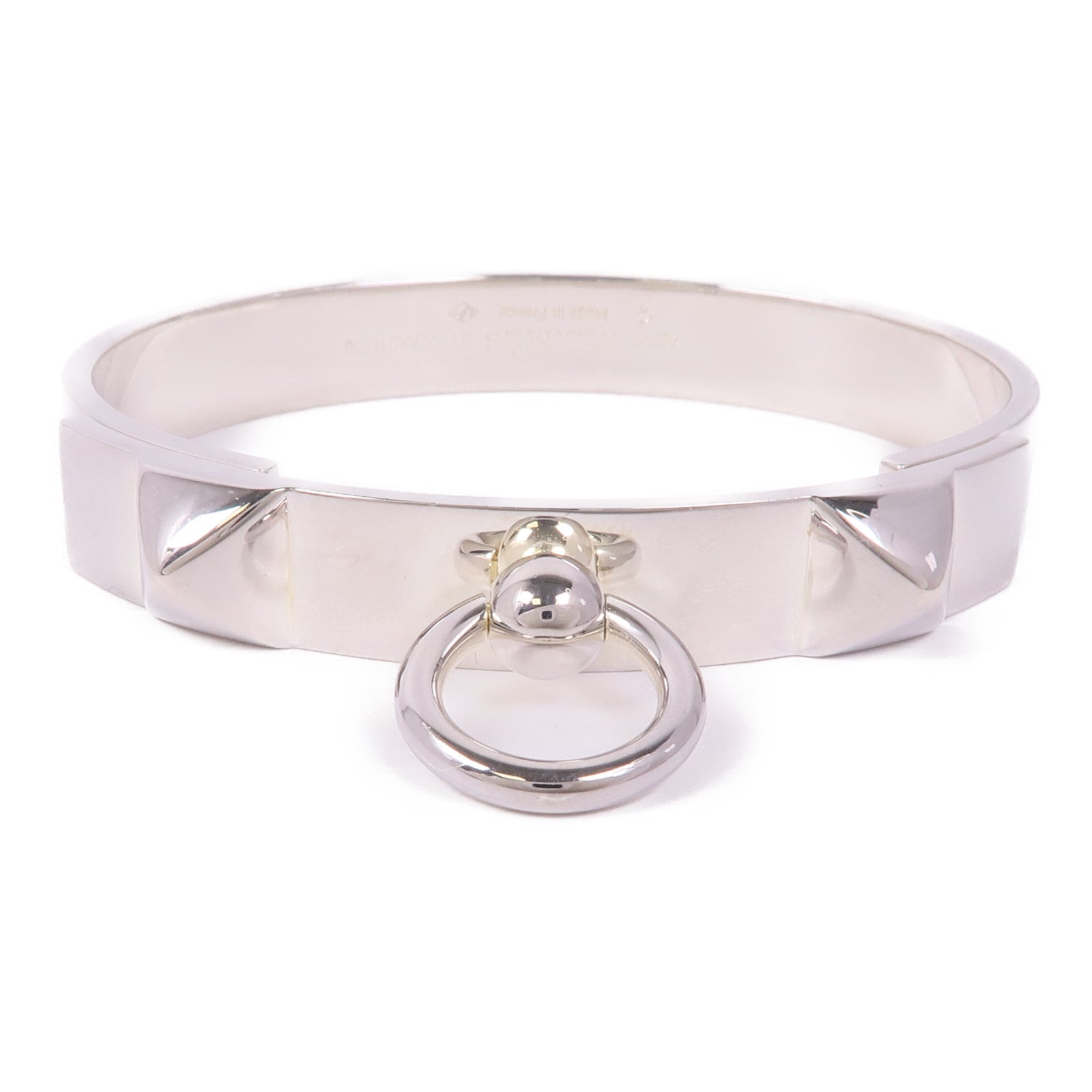HERMES 925純銀Collier de Chien Bracelet手鐲