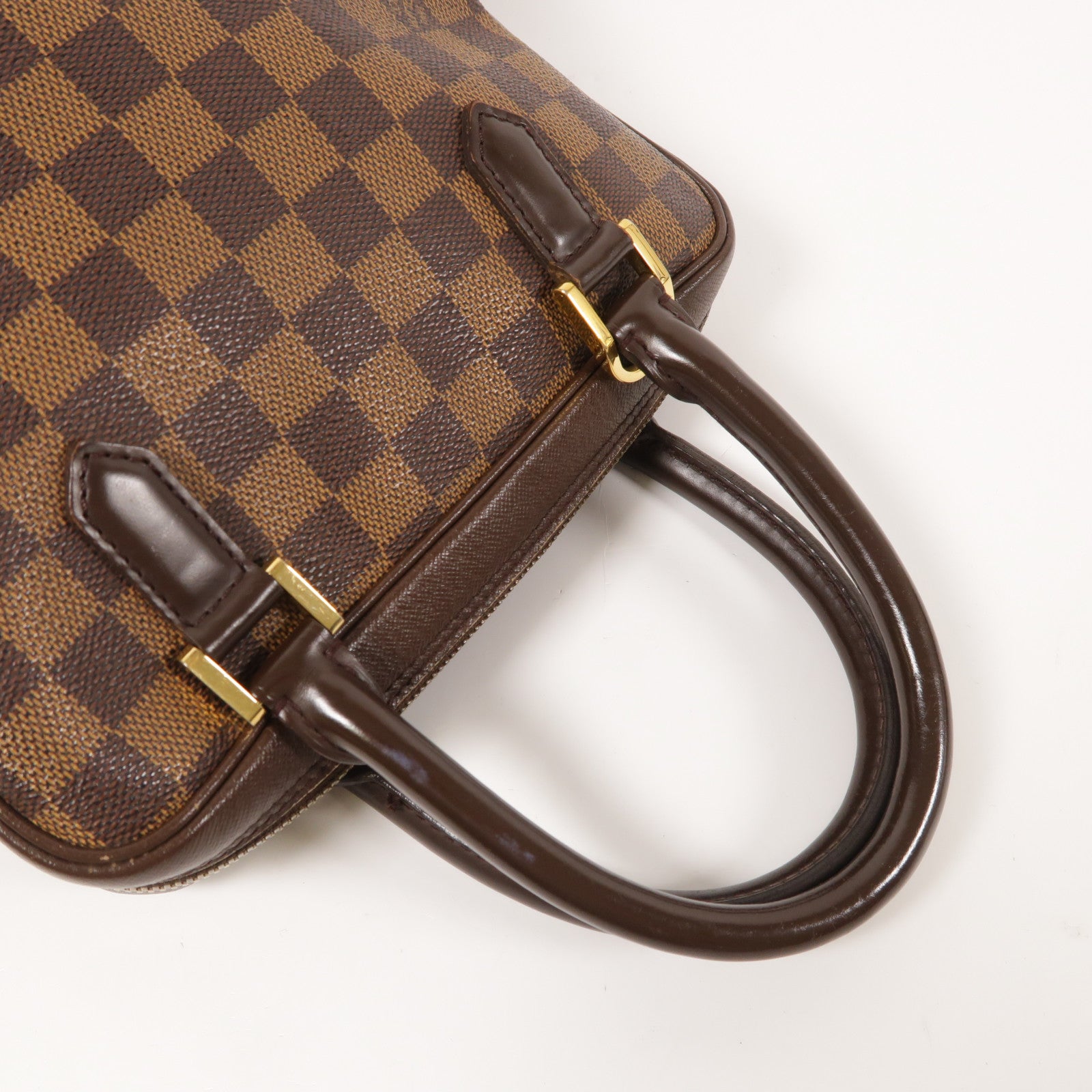 LOUIS VUITTON Damier Brera金扣手挽袋