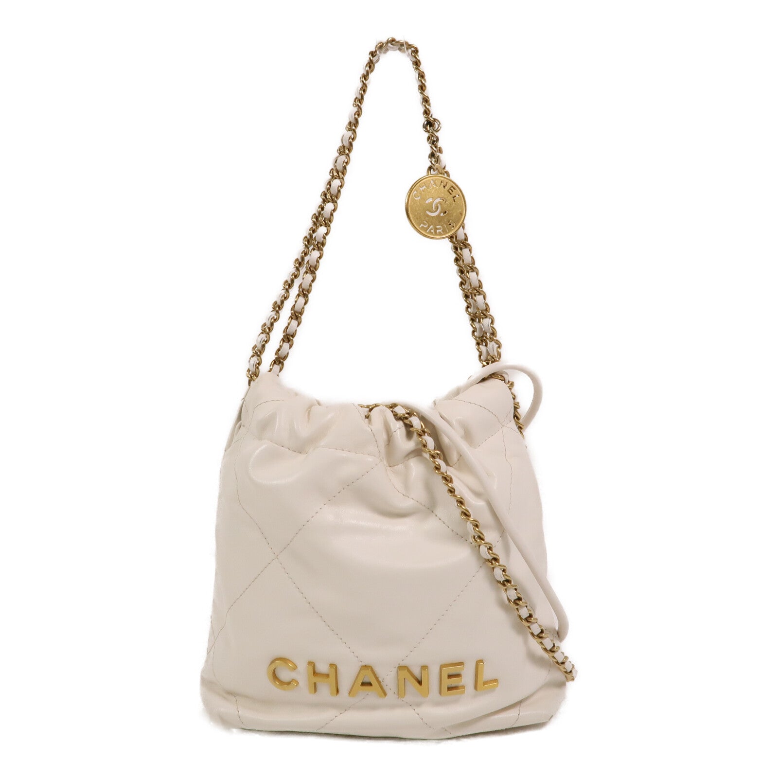 CHANEL 牛皮皮革Chanel 22 Mini手挽肩背兩用袋