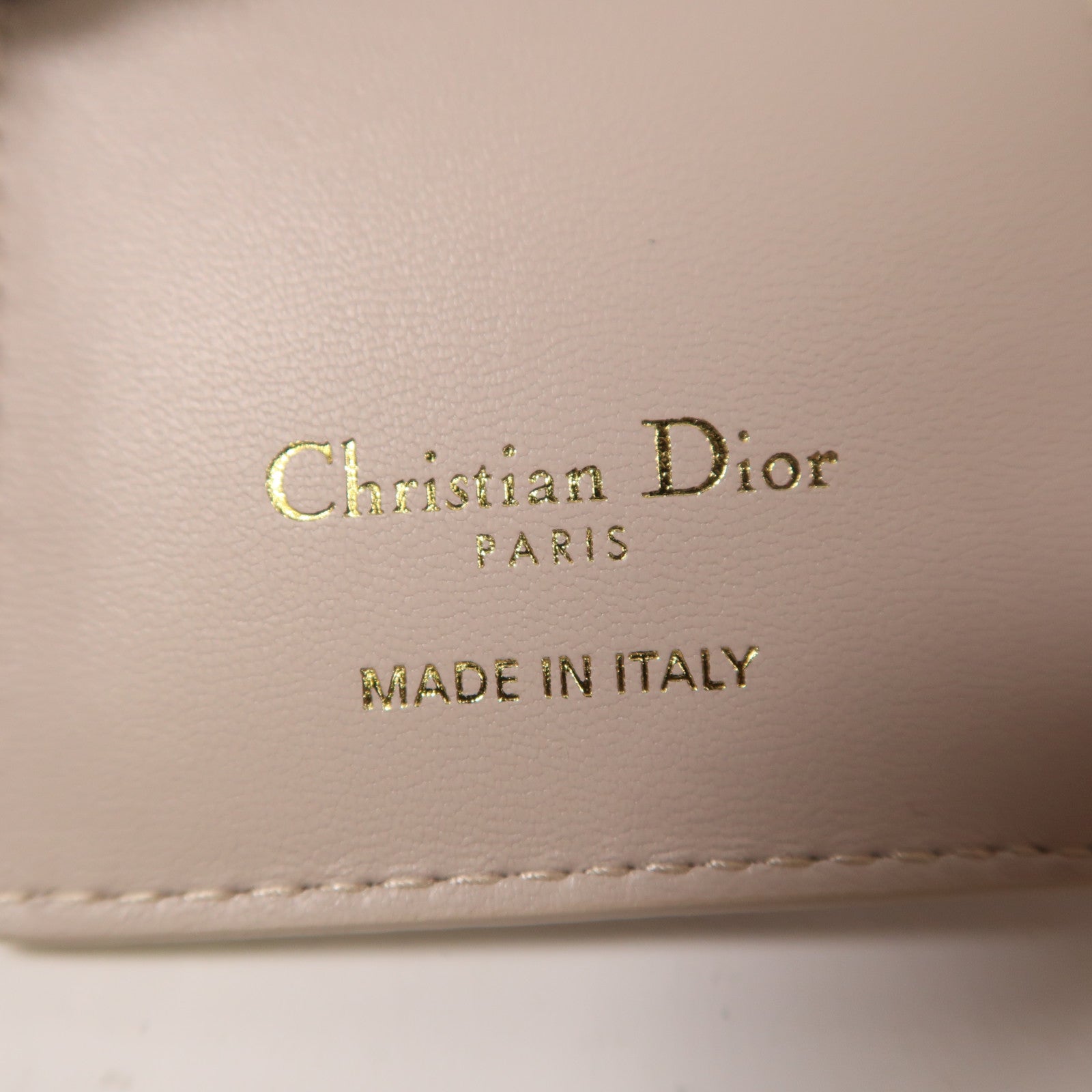 Dior 牛皮皮革Caro Dahlia Wallet金扣錢包