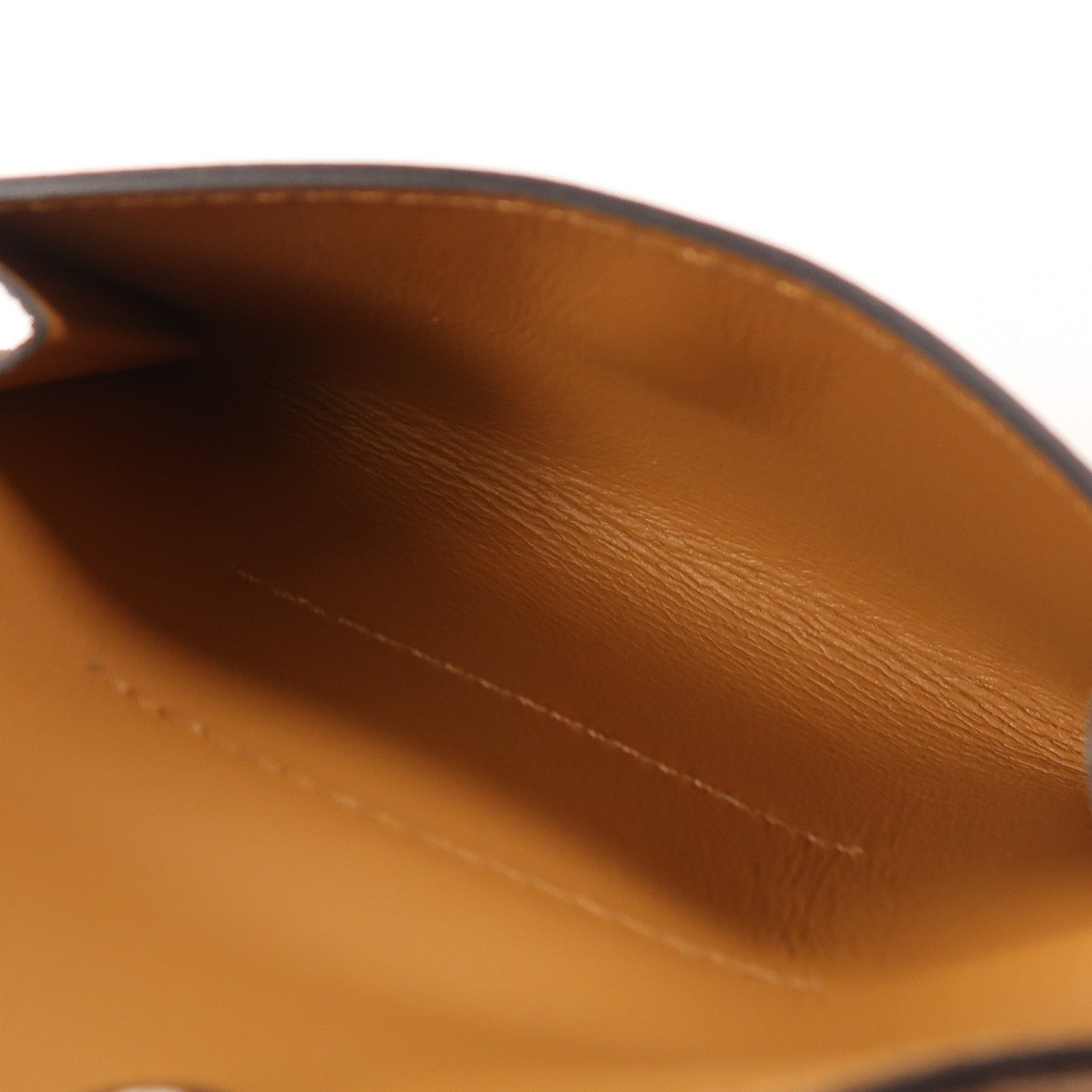 HERMES Epsom皮革Kelly Pocket 18銀扣皮帶Gold