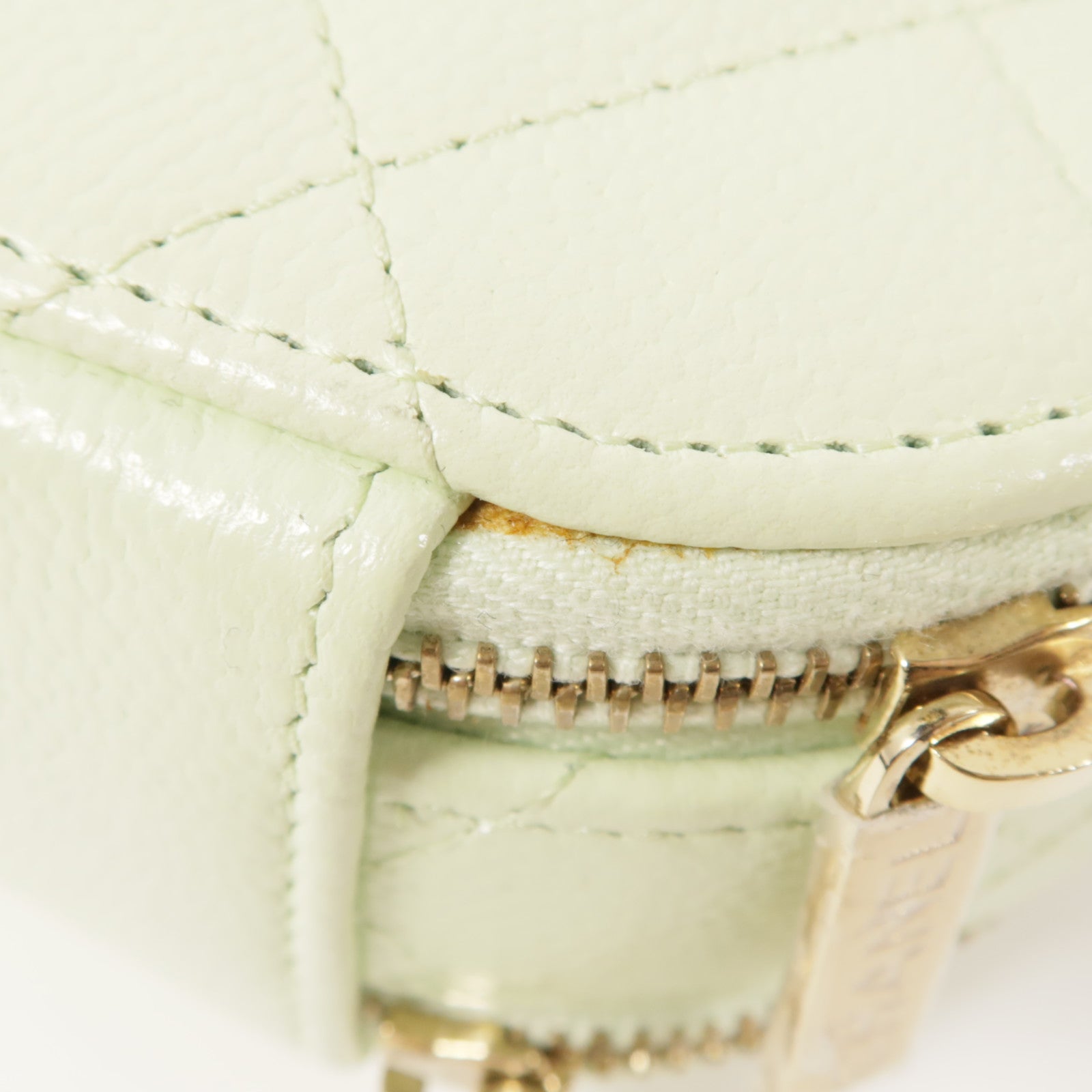 CHANEL 牛皮皮革Mini Round Vanity金扣手挽肩背兩用袋