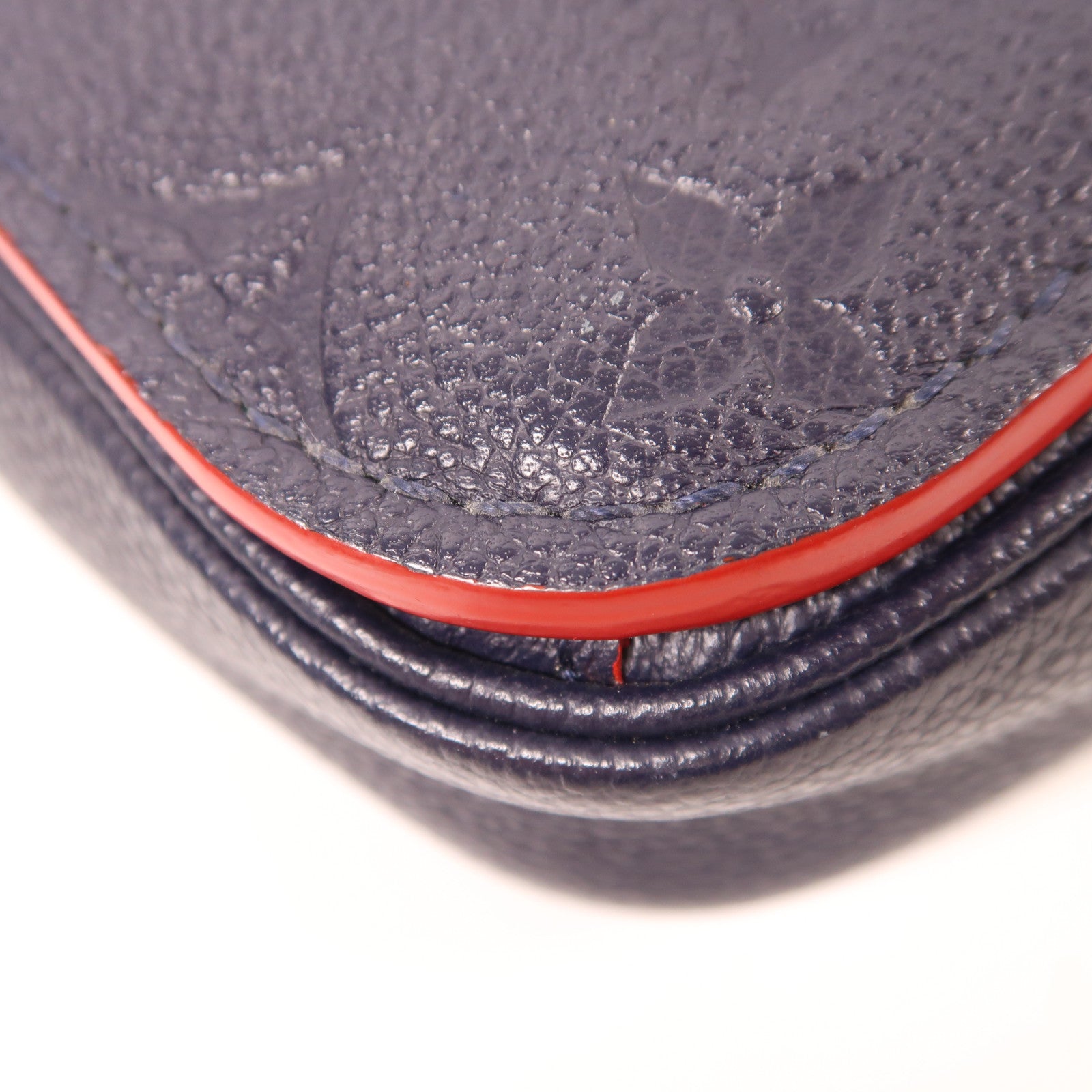 LOUIS VUITTON 【激減優惠】Monogram Empreinte Pochette Metis金扣手挽肩背兩用袋深藍色