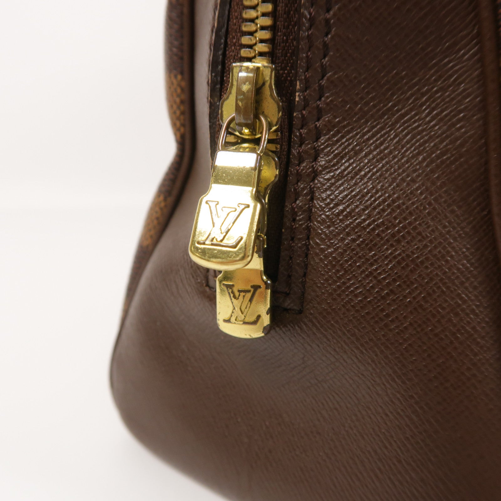 LOUIS VUITTON 【激減優惠】Damier Brera金扣手挽袋