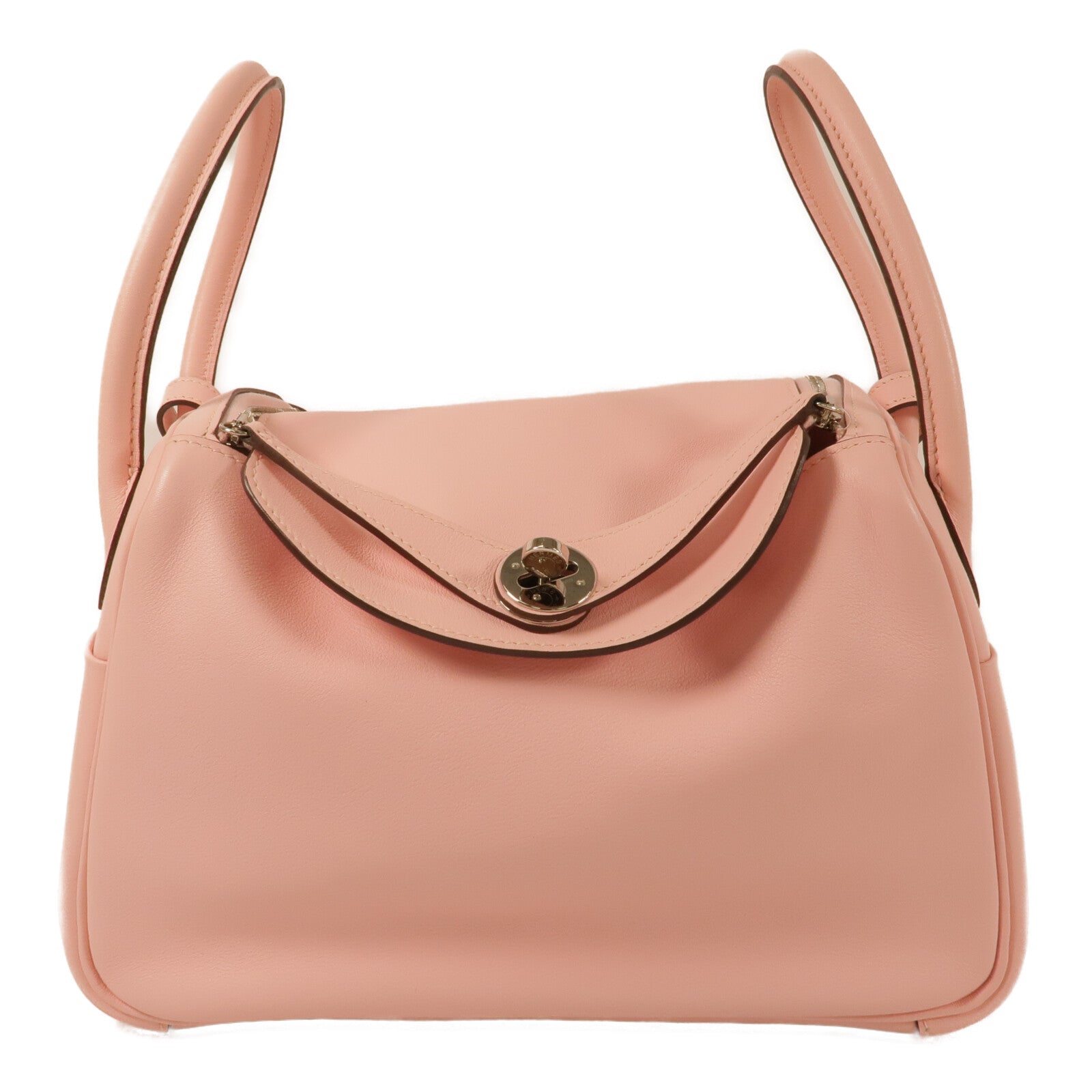 HERMES Swift皮革Lindy 26手挽肩背兩用袋Rose Sakura