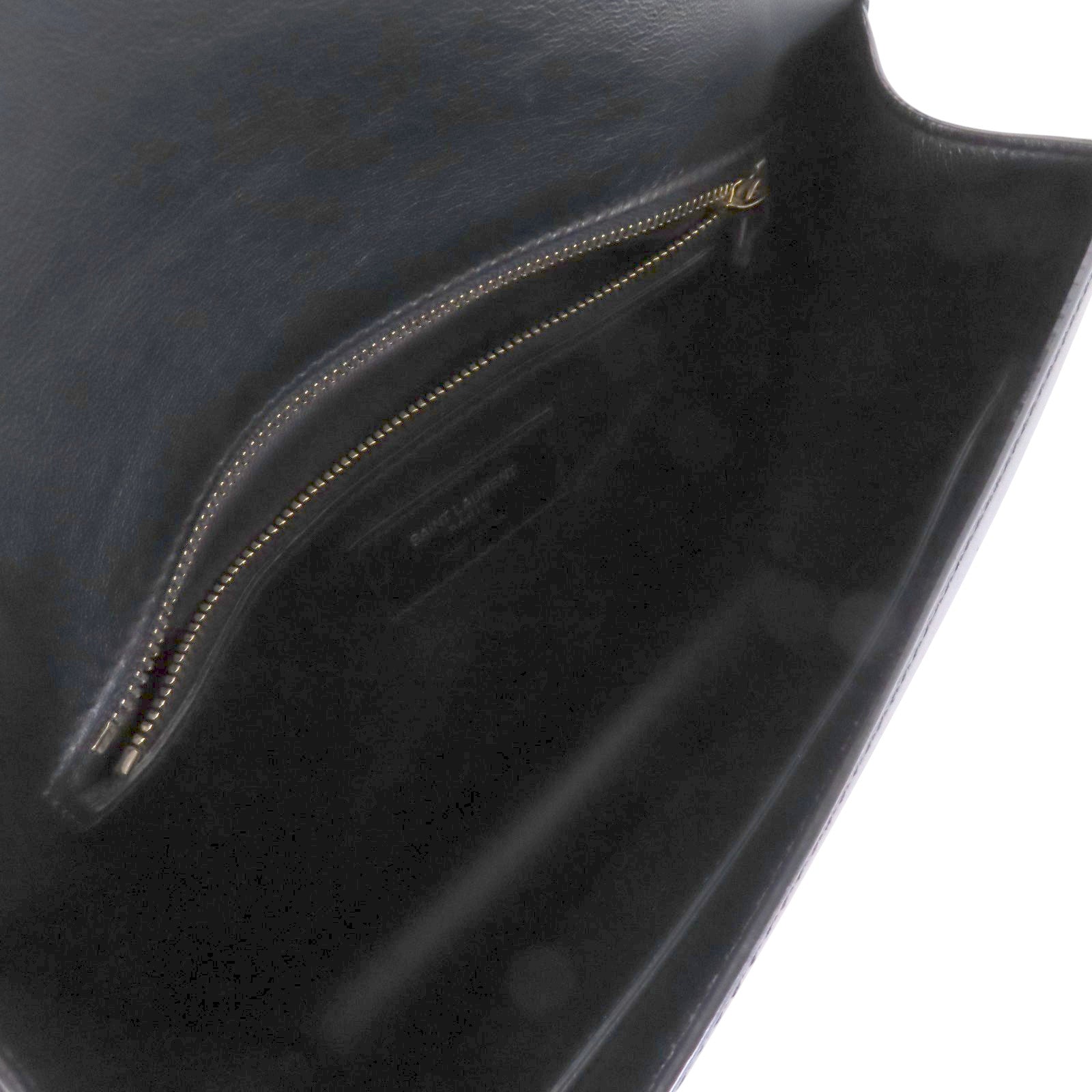 SAINT LAURENT 牛皮皮革Carre Satchel金扣肩背袋