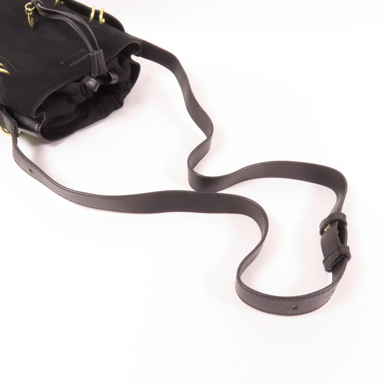 SEE BY CHLOE 麂皮/牛皮皮革Shoulder Bag金扣肩背袋