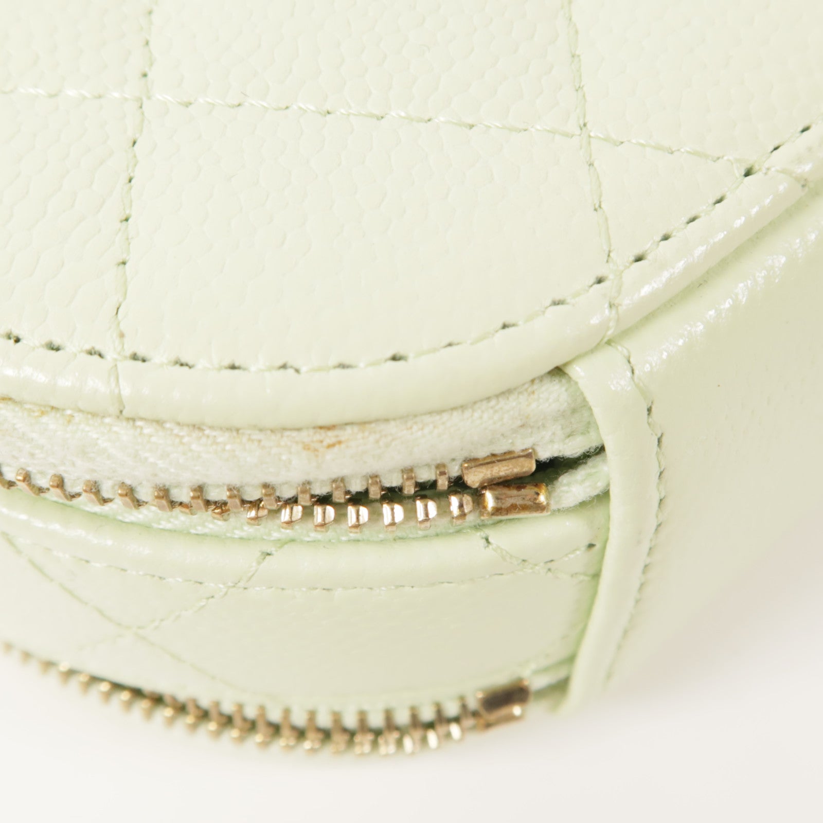 CHANEL 牛皮皮革Mini Round Vanity金扣手挽肩背兩用袋