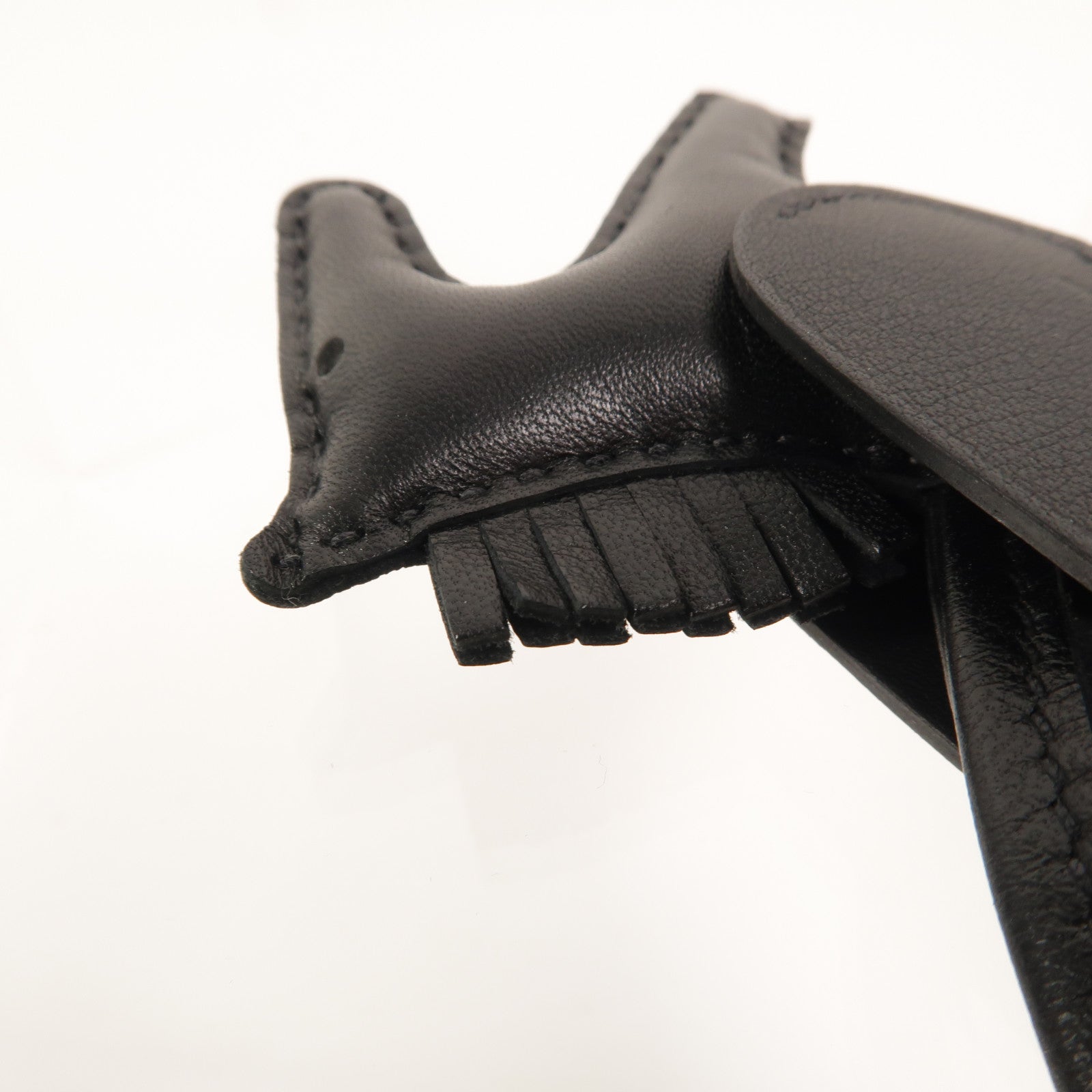 HERMES Swift/Milo皮革Rodeo Pagase PM掛飾Noir