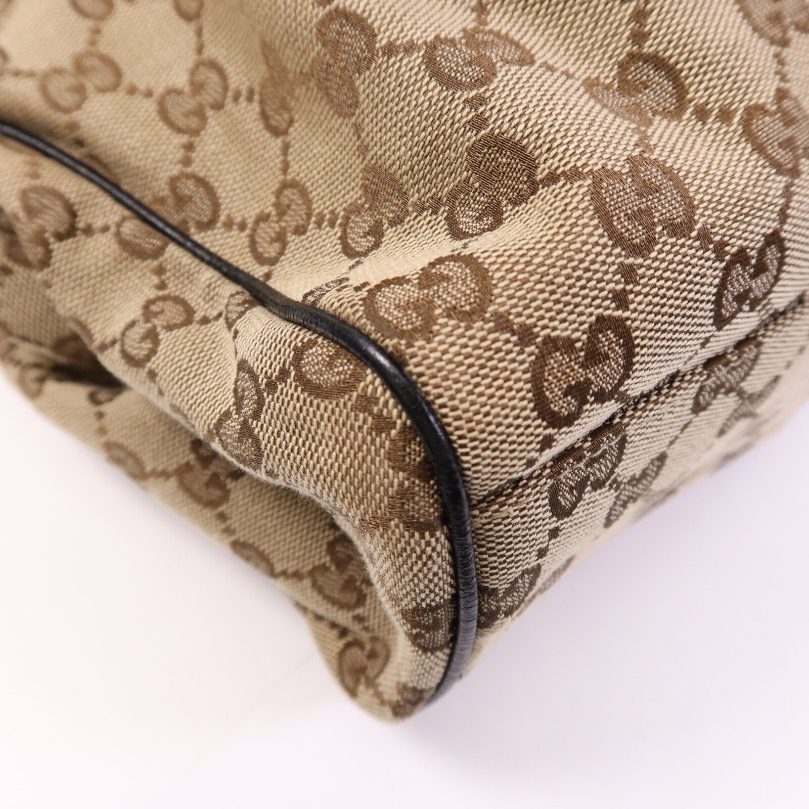 GUCCI 帆布Shoulder Bag金扣肩背袋