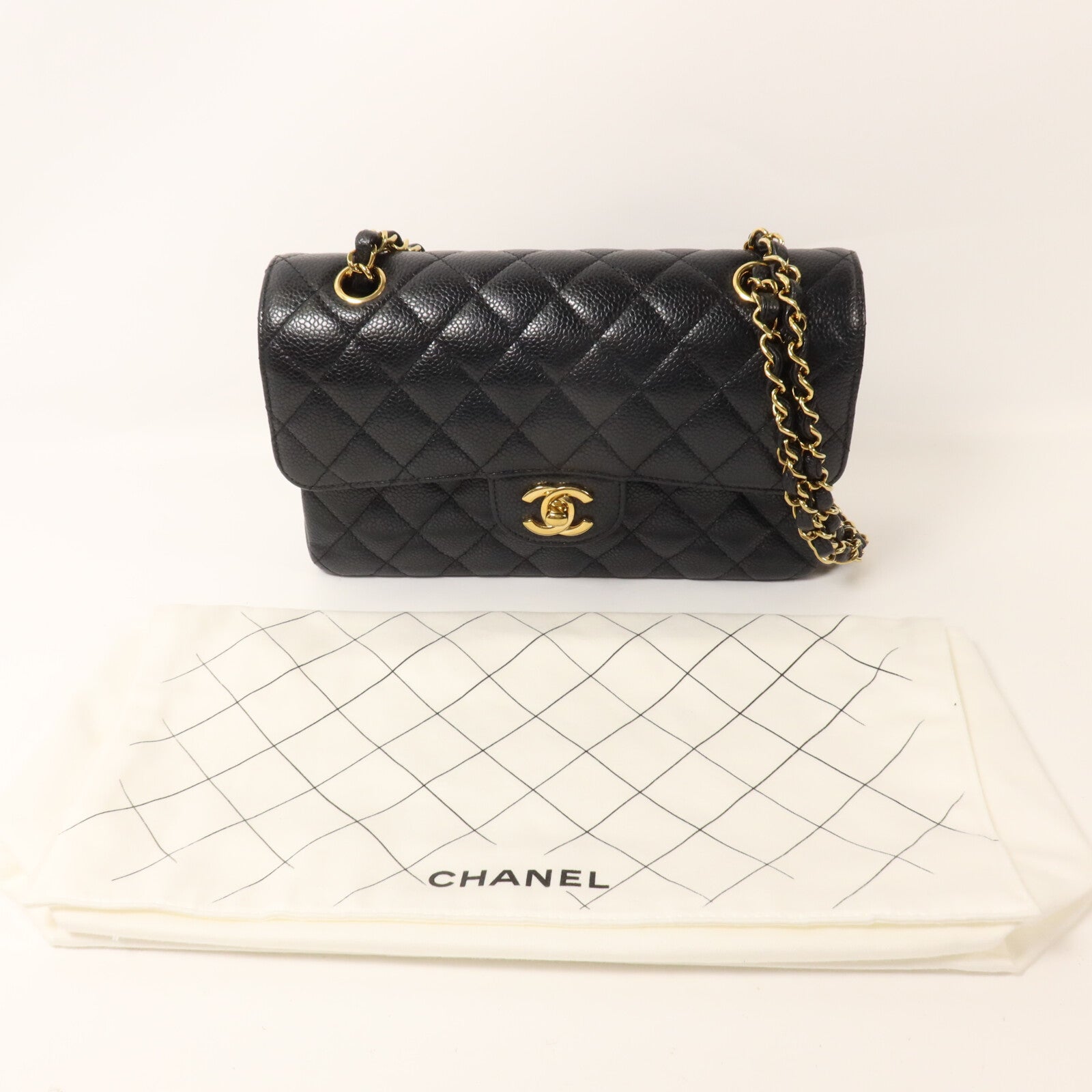 CHANEL 牛皮皮革Classic 23鏈帶肩背袋