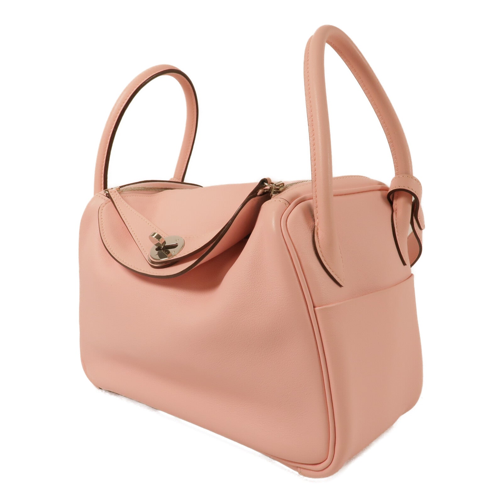 HERMES Swift皮革Lindy 26手挽肩背兩用袋Rose Sakura