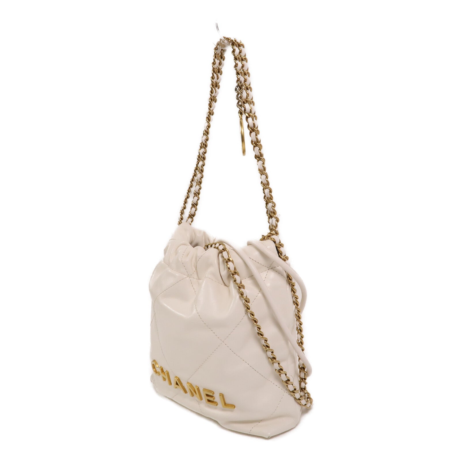 CHANEL 牛皮皮革Chanel 22 Mini手挽肩背兩用袋
