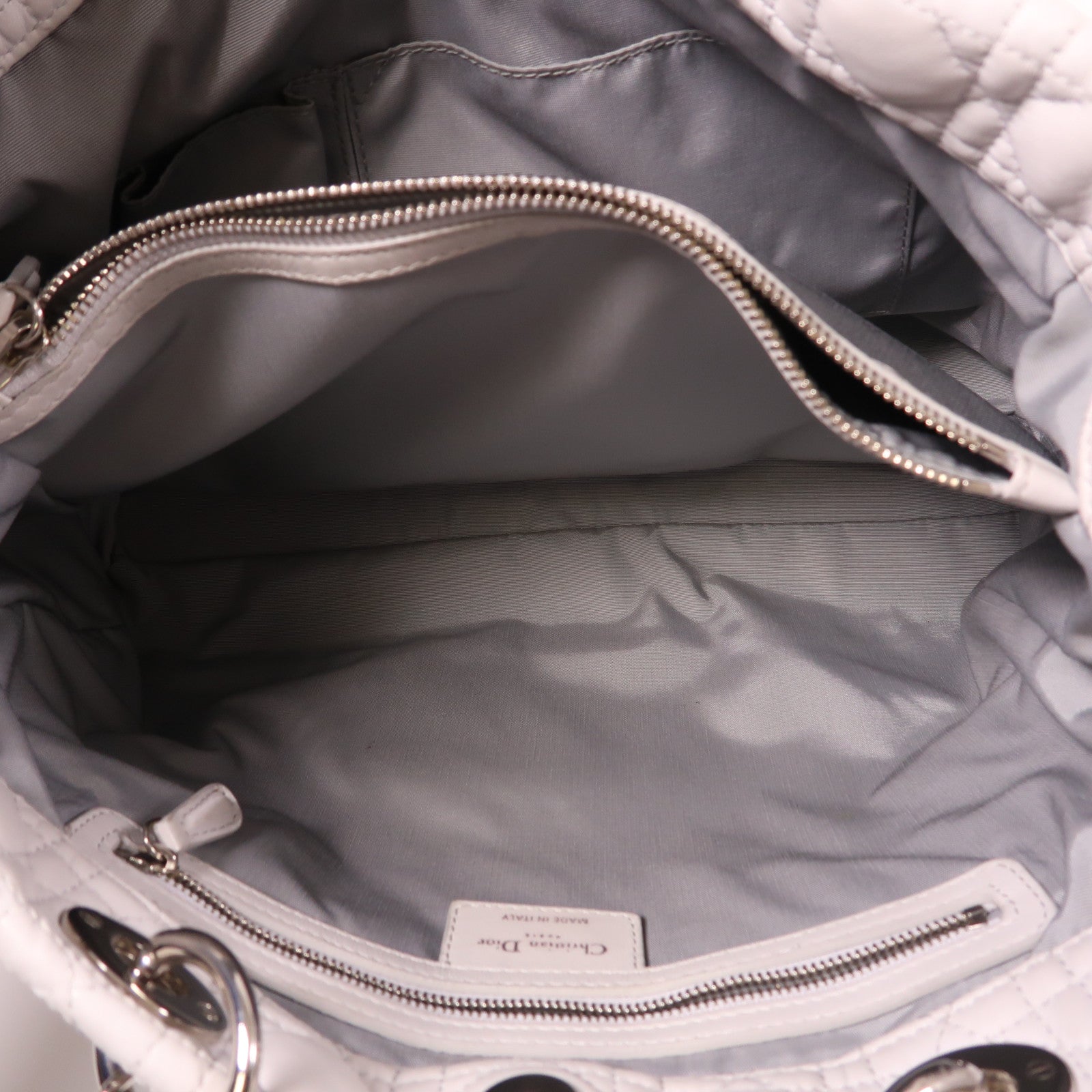 Dior 皮革Shoulder Tote銀扣肩背袋/手挽袋