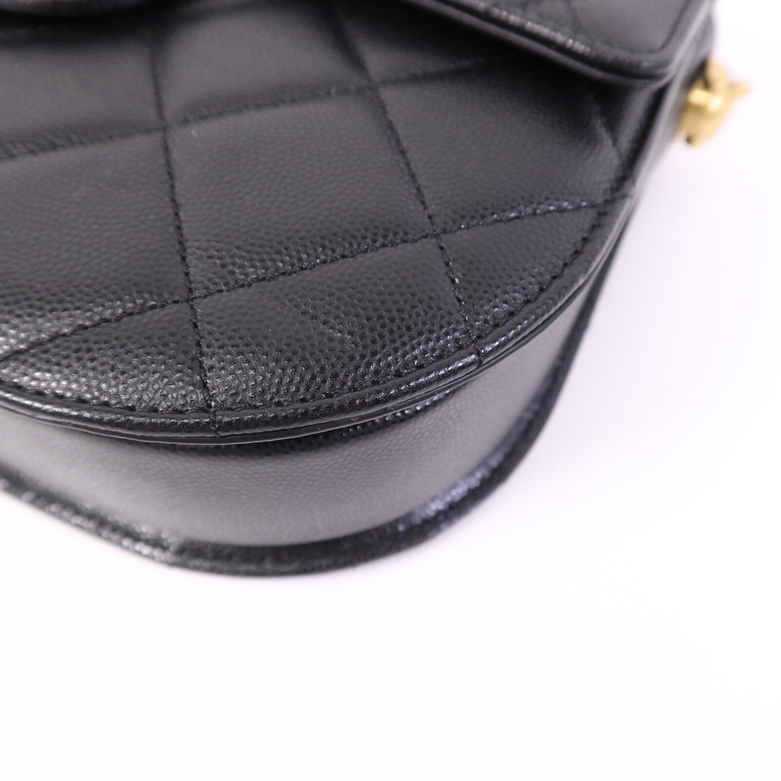 CHANEL 牛皮皮革Chain Shoulder Bag金扣鏈帶肩背袋