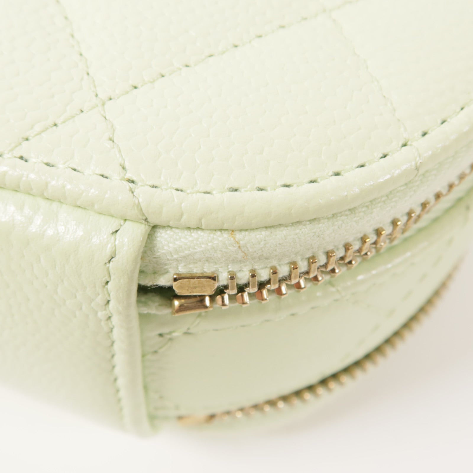 CHANEL 牛皮皮革Mini Round Vanity金扣手挽肩背兩用袋