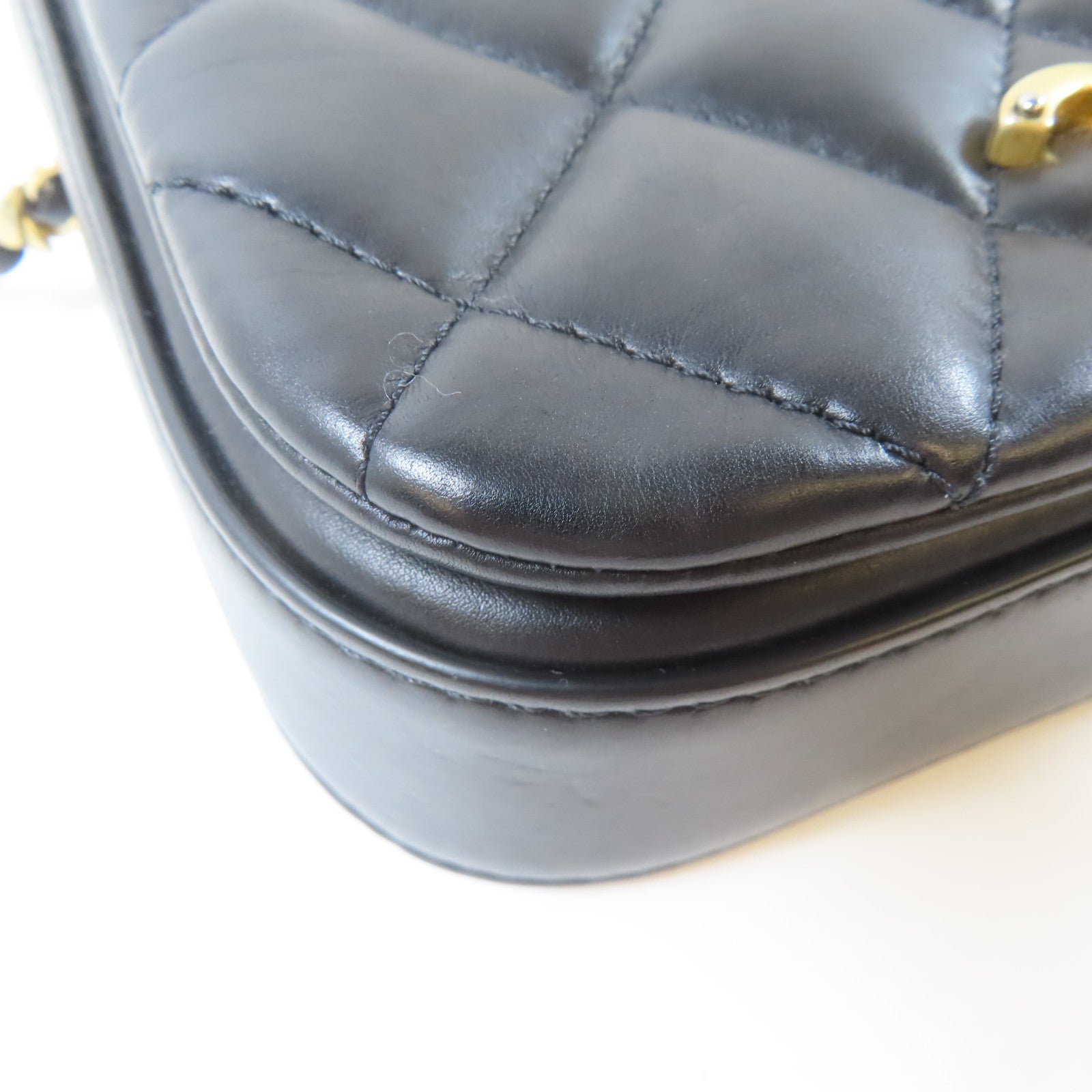 CHANEL 【激減優惠】菱格羊皮皮革Flap Bag金扣鏈帶肩背袋黑色