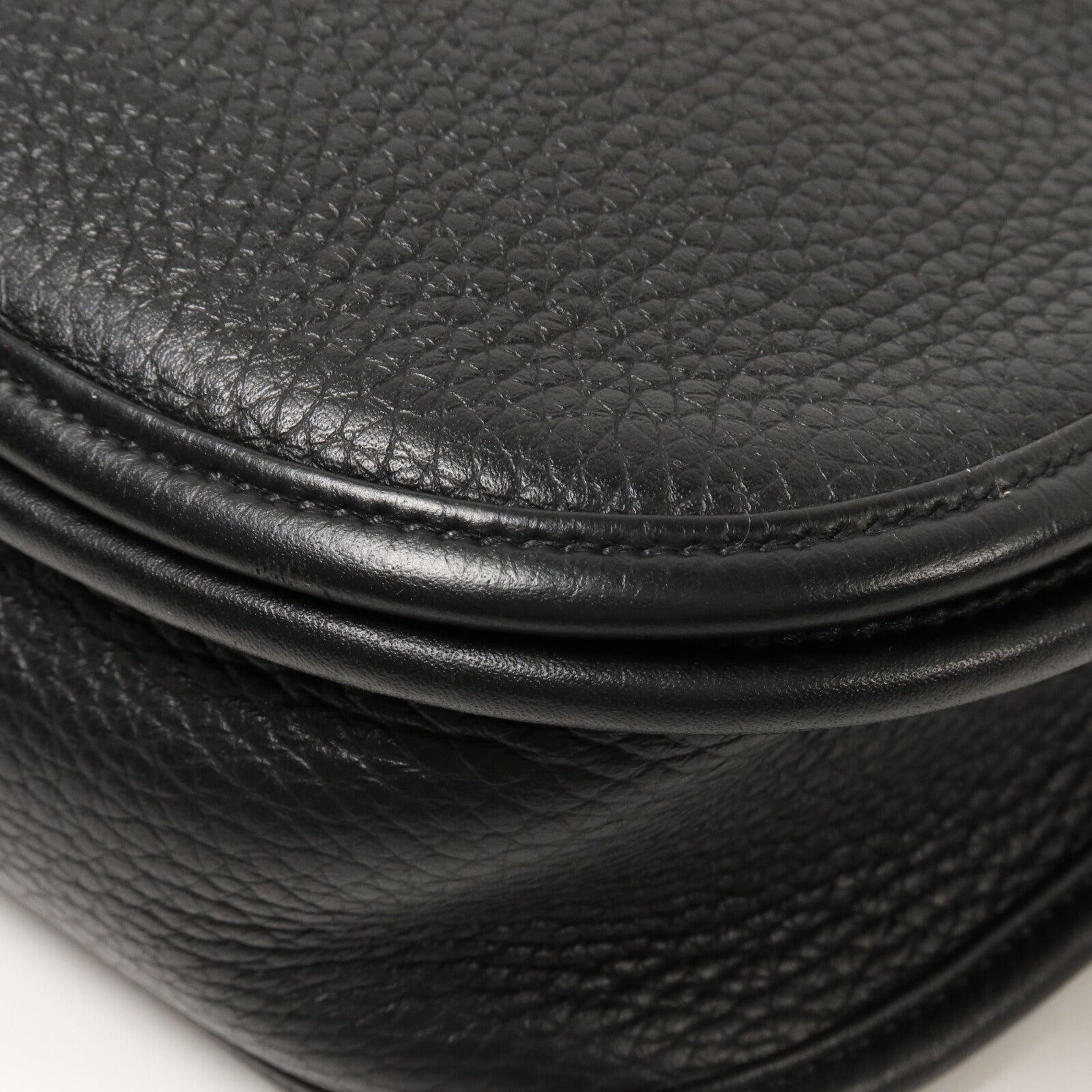 HERMES Clemence皮革Evelyne PM 肩背袋Noir