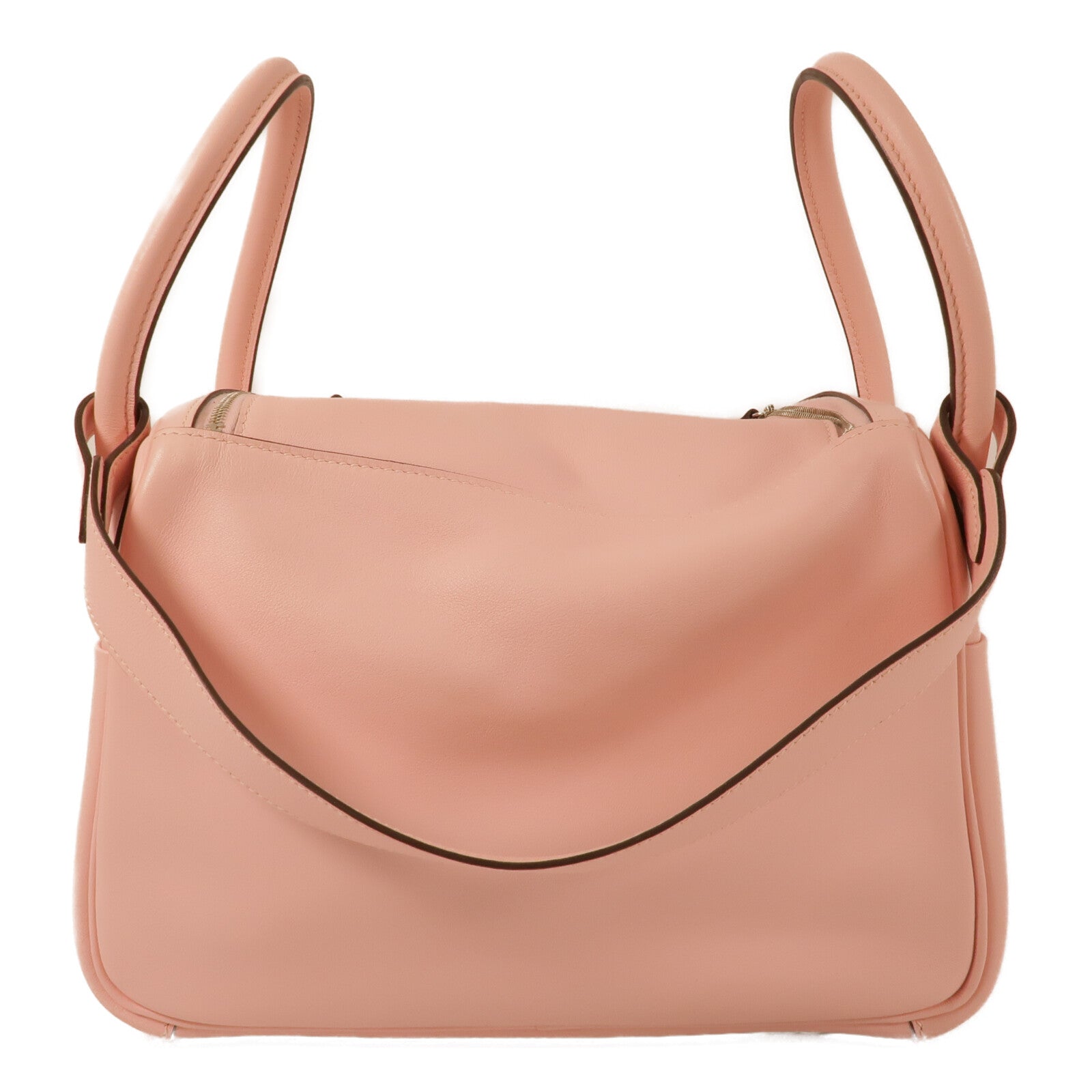 HERMES Swift皮革Lindy 26手挽肩背兩用袋Rose Sakura