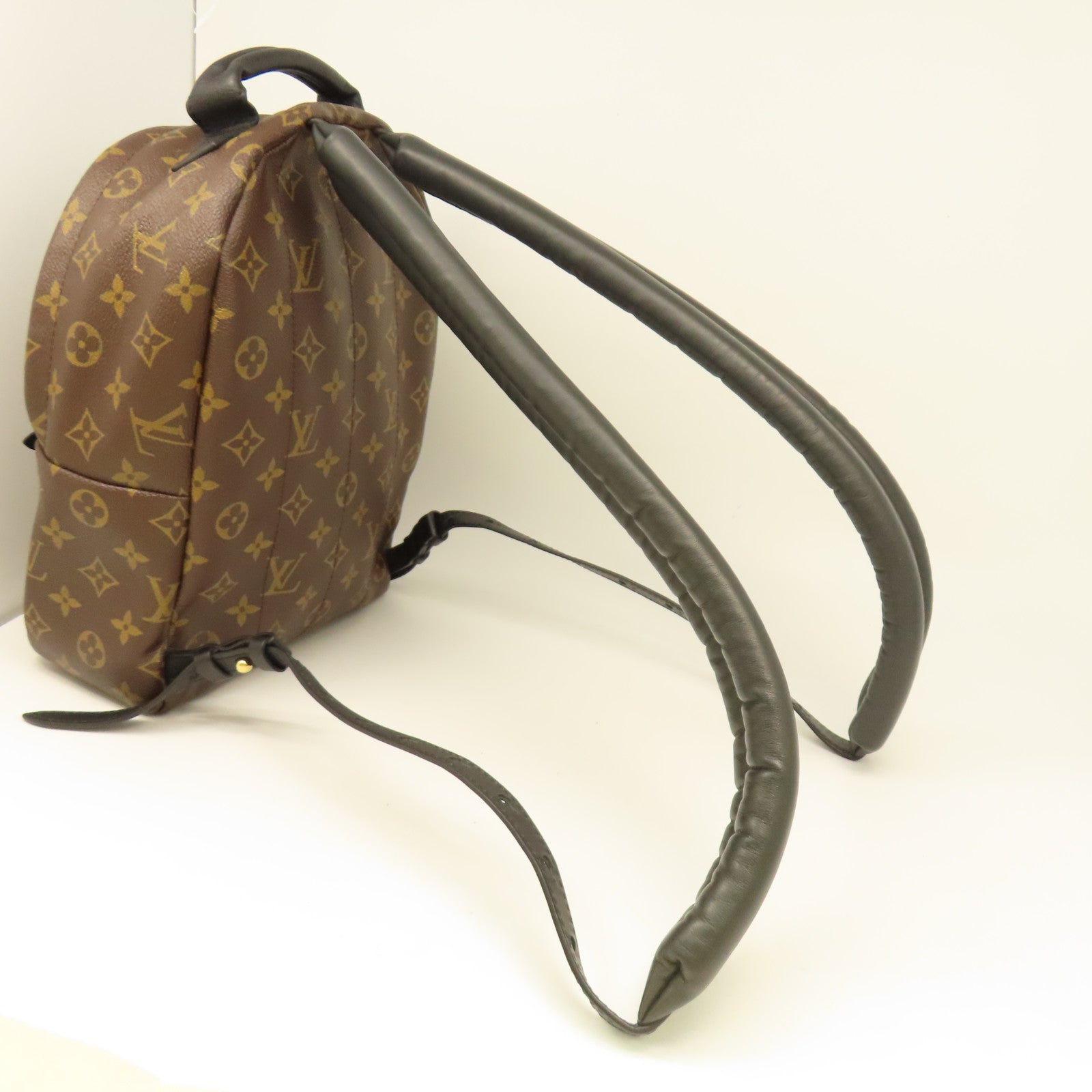 LOUIS VUITTON 【激減優惠】Monogram Palm Springs PM金扣背包啡色