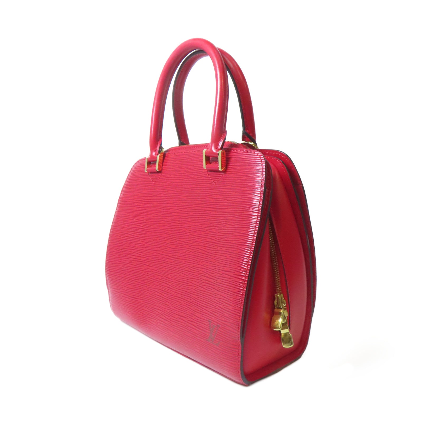 LOUIS VUITTON 【激減優惠】Epi Ponneuf金扣手挽袋紅色