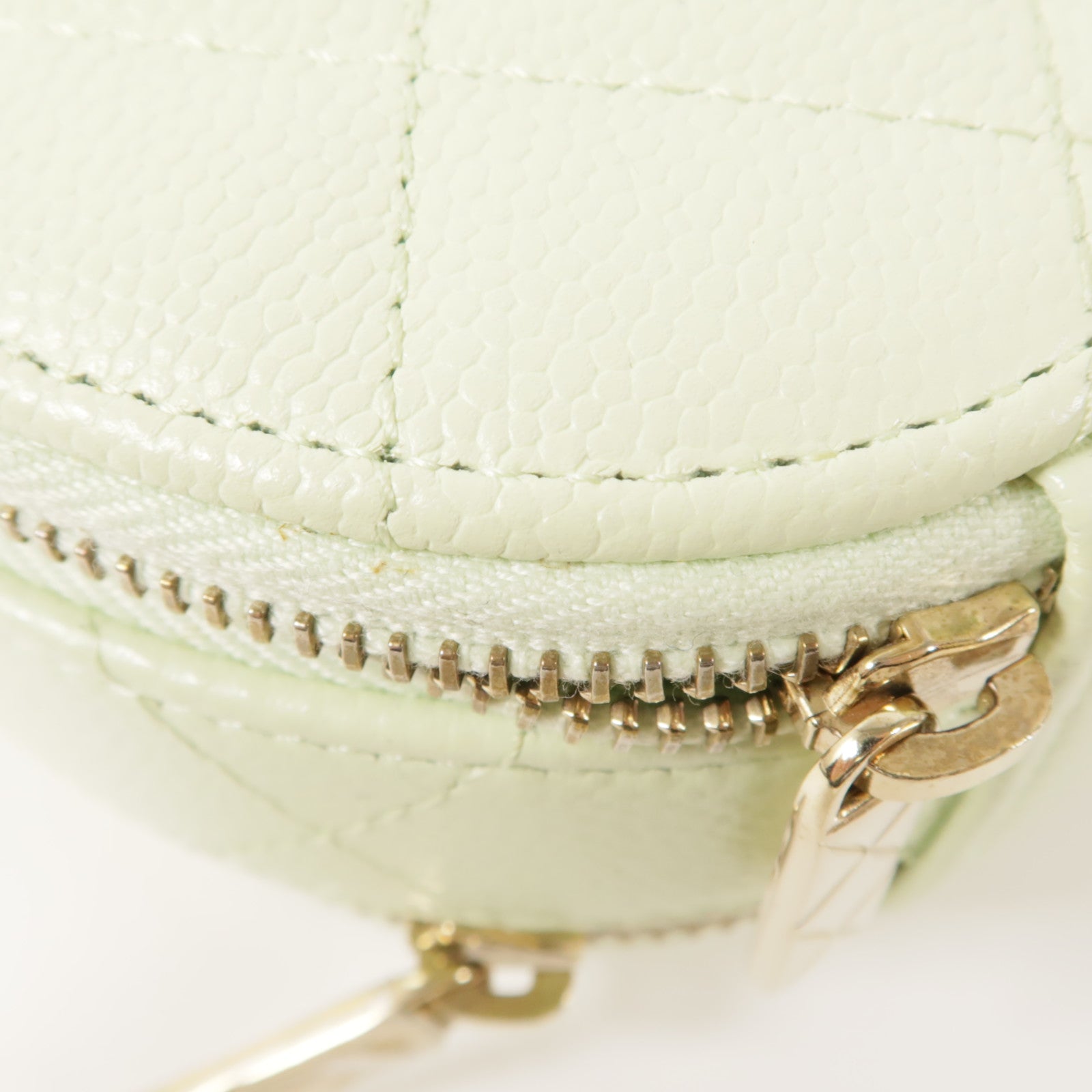 CHANEL 牛皮皮革Mini Round Vanity金扣手挽肩背兩用袋