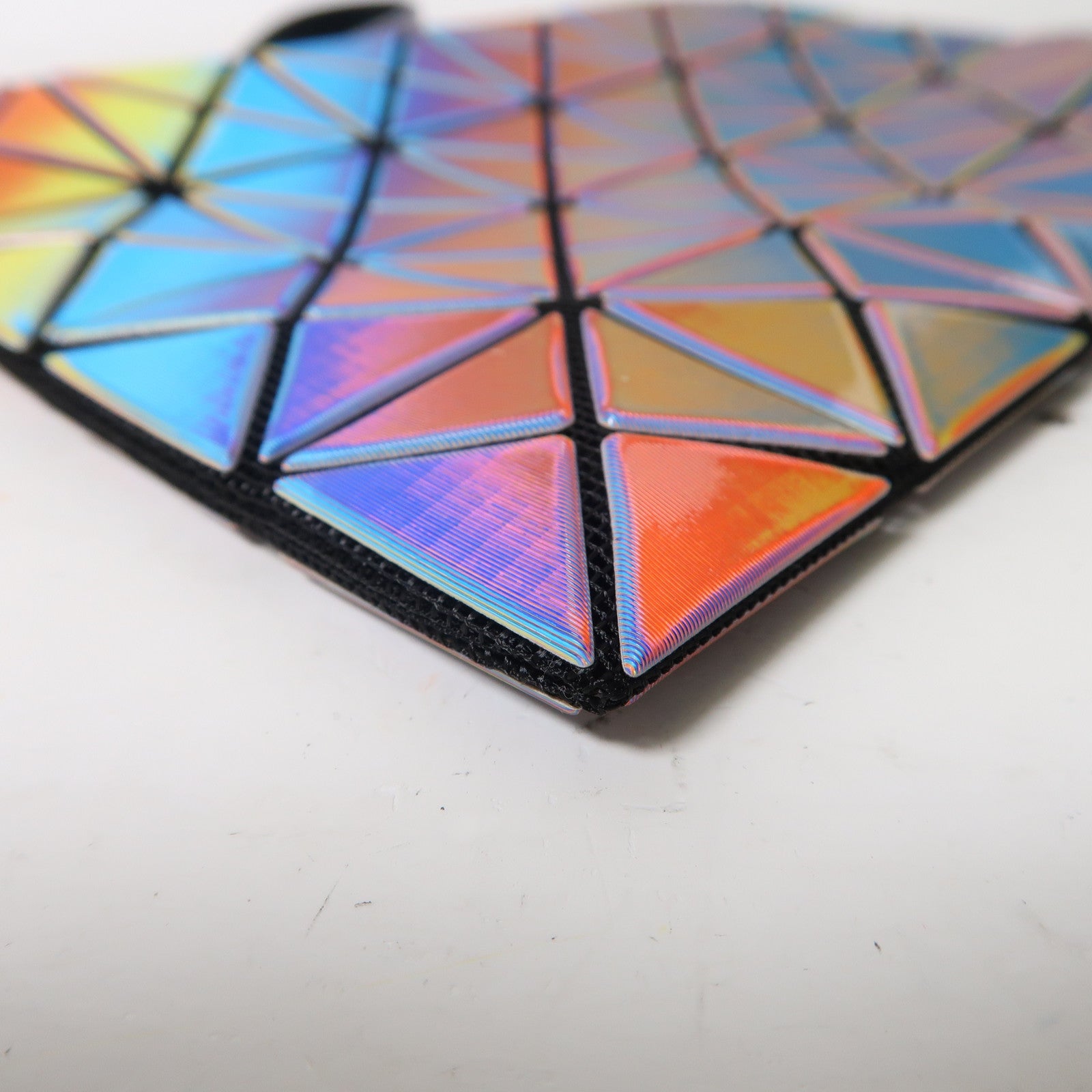 BAO BAO ISSEYMIYAKE PVC Bao Bao Pouch銀扣手拿包彩色