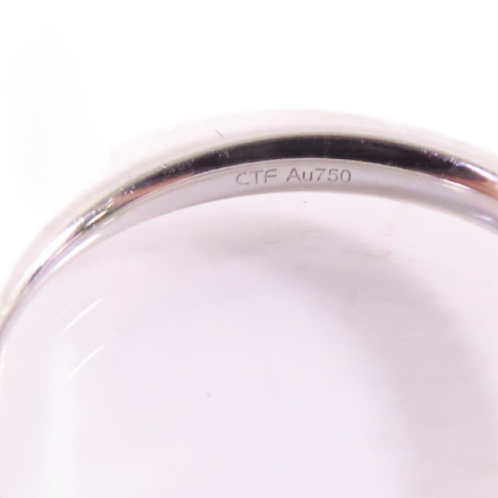 JEWELRY (PRICE DOWN) 0.7ct Diamond Ring US#5.25 18K White Gold