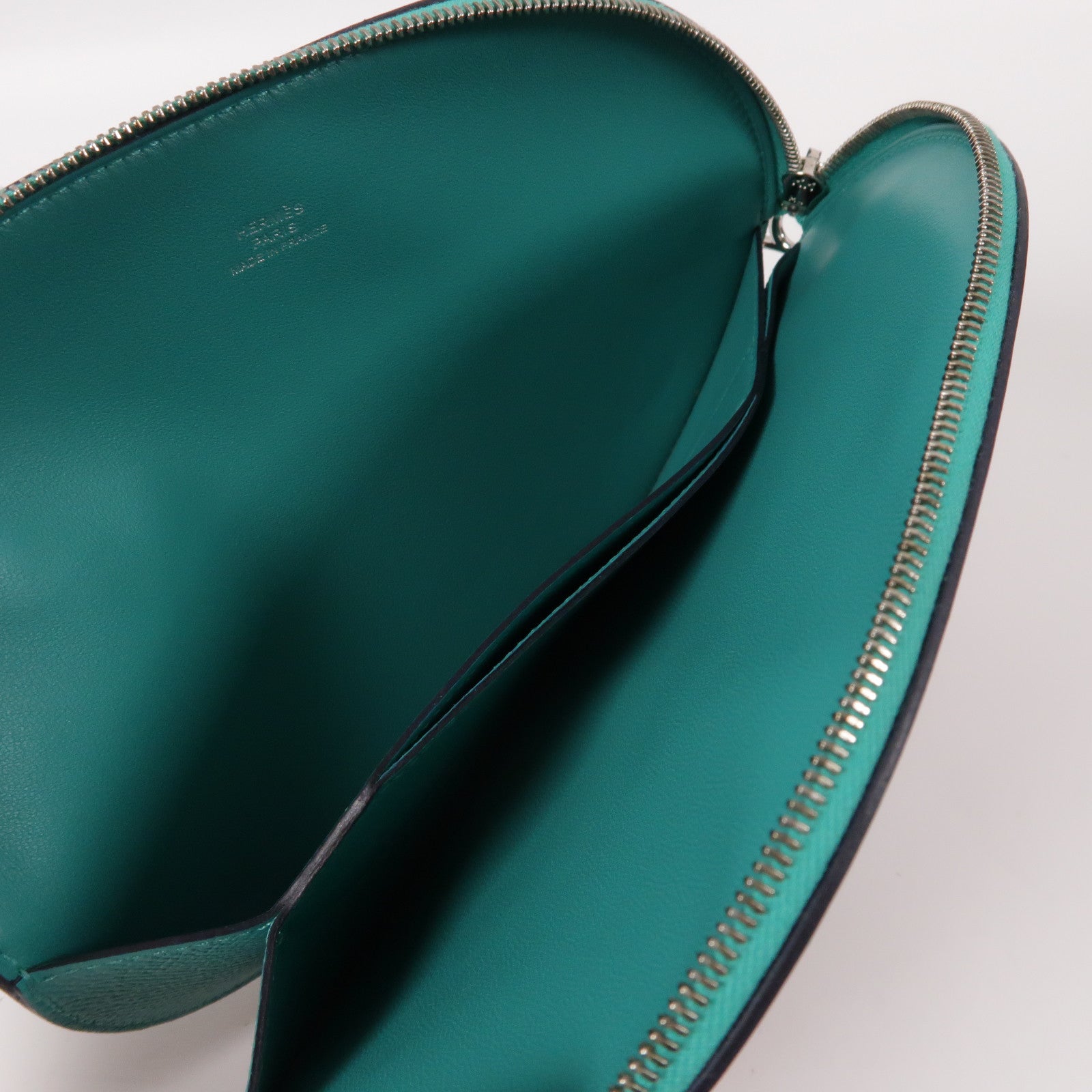 HERMES Epsom皮革In The Loop Mini Wallet銀扣手拿長錢包彩色