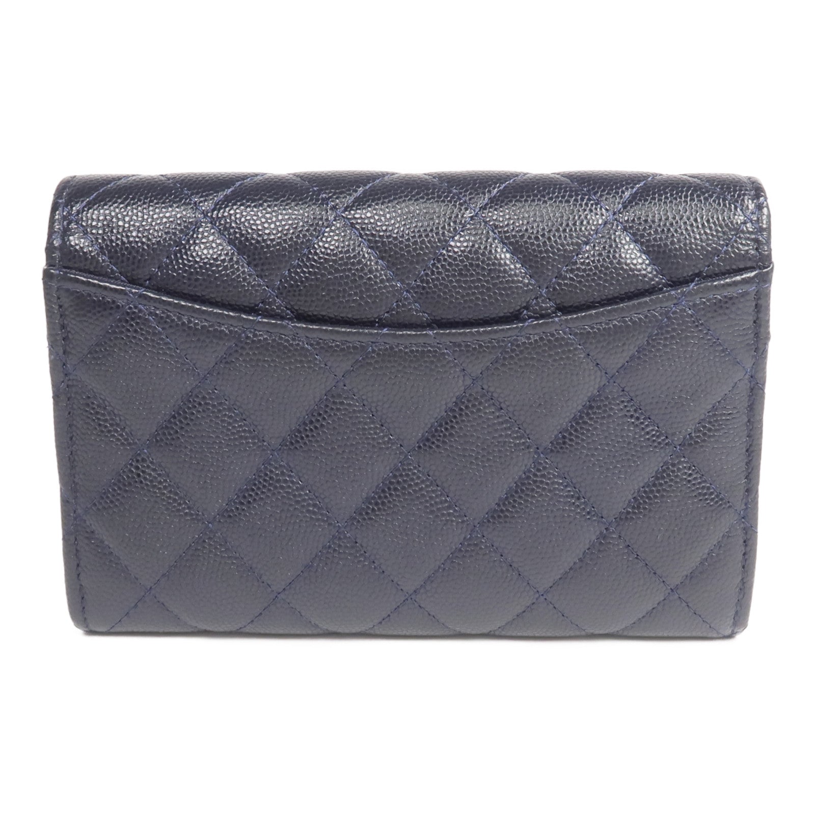 CHANEL 牛皮皮革Wallet金扣錢包