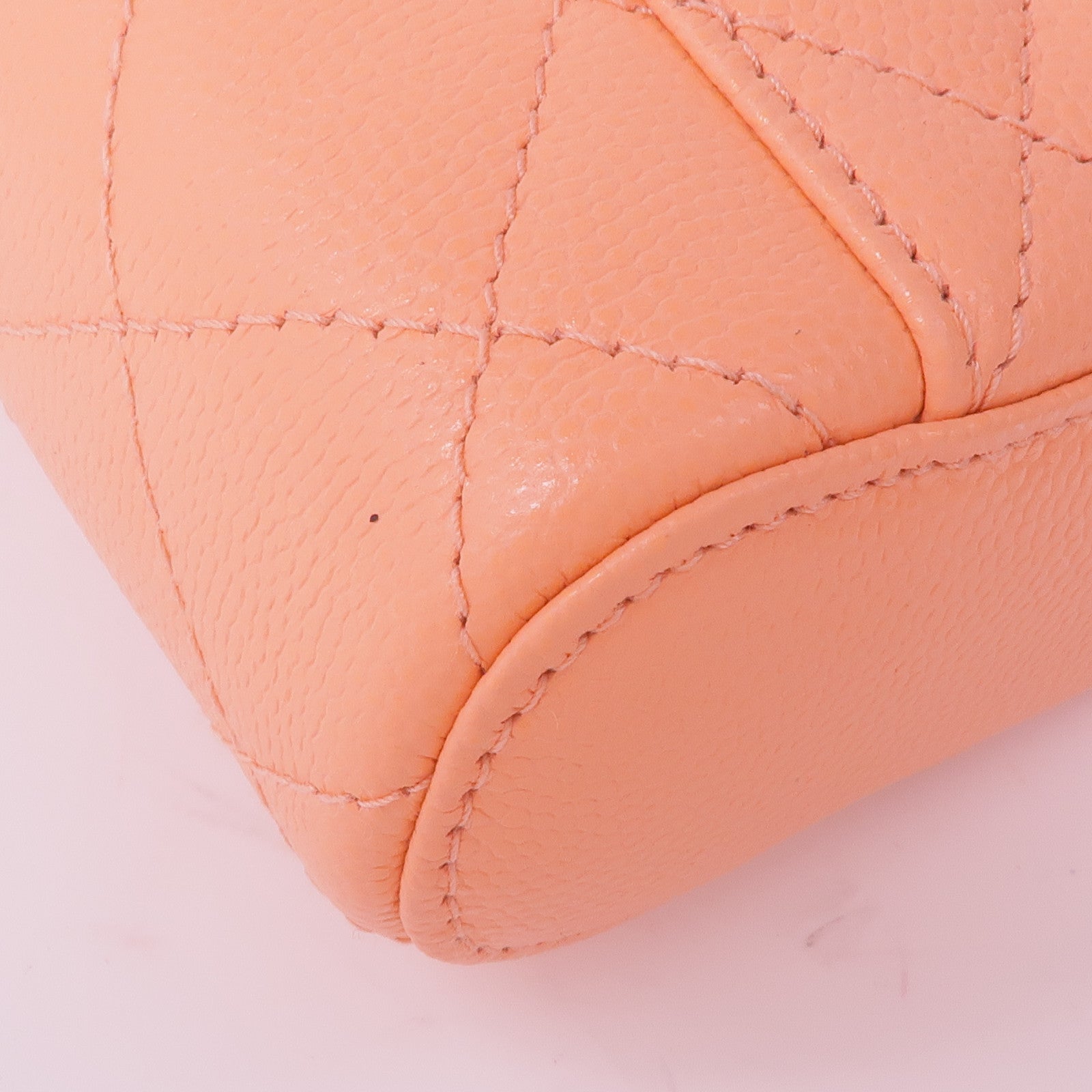 CHANEL 牛皮皮革Chain Shoulder金扣鏈帶肩背袋