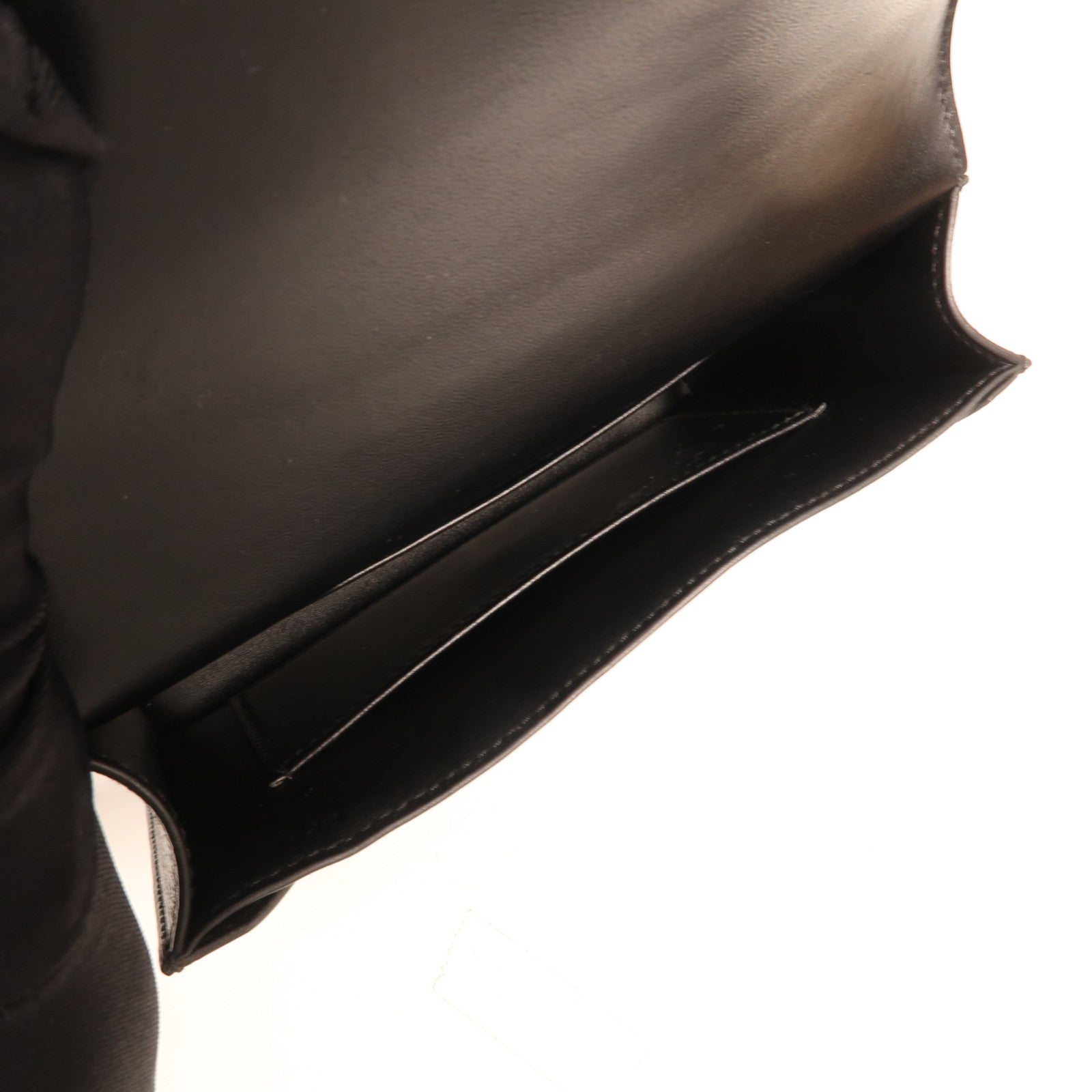 HERMES Chevre皮革Mini Verrou銀扣肩背袋