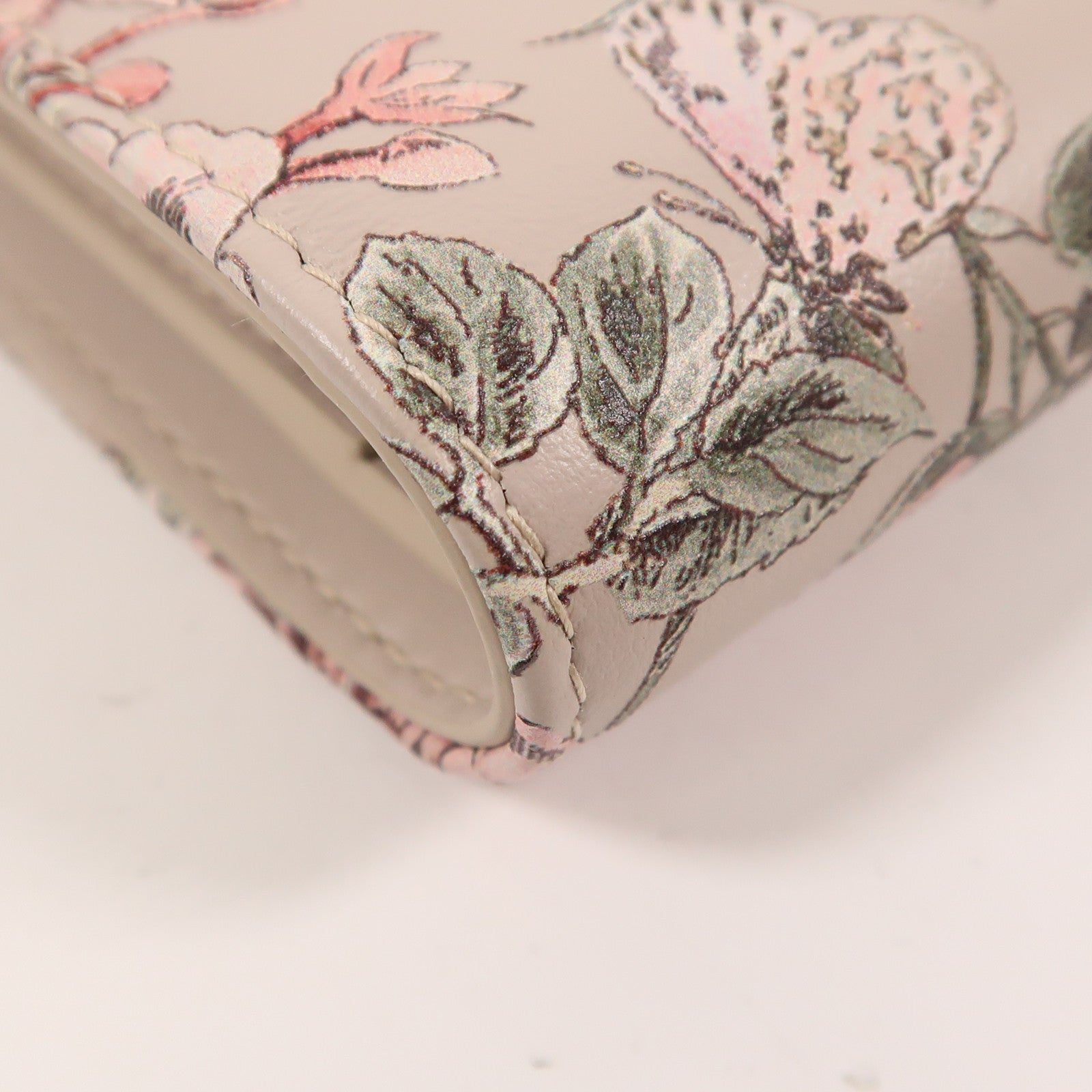 Dior 牛皮皮革Caro Dahlia Wallet金扣錢包