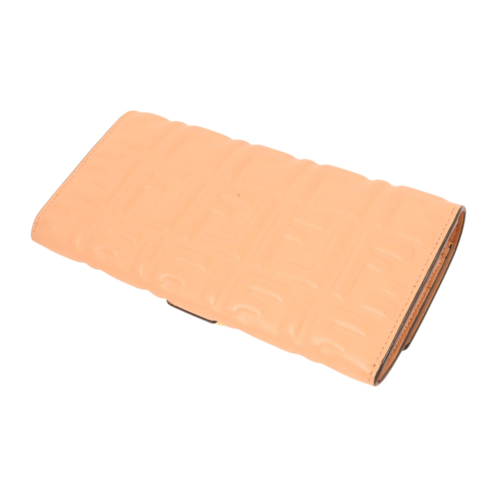 FENDI 羊皮皮革Baguette Continental Wallet金扣長錢包