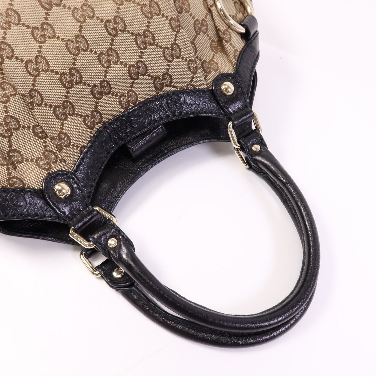 GUCCI 帆布Shoulder Bag金扣肩背袋