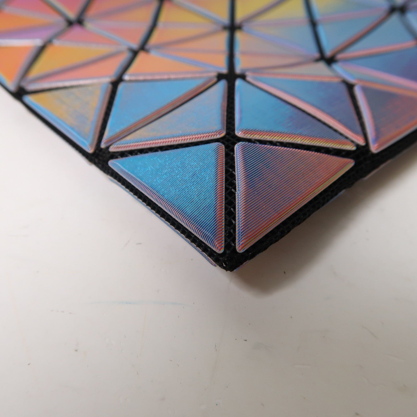BAO BAO ISSEYMIYAKE PVC Bao Bao Pouch銀扣手拿包彩色