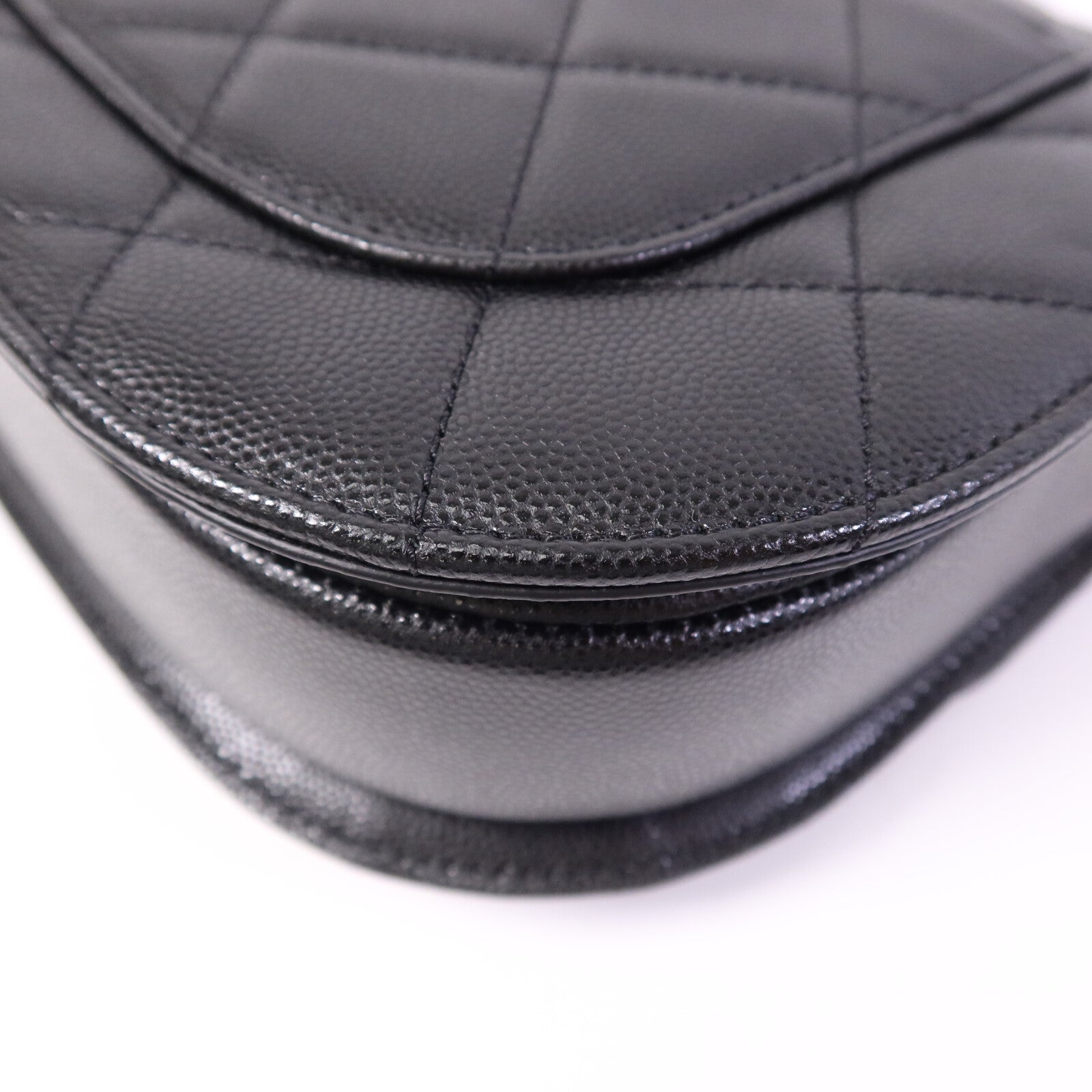 CHANEL 牛皮皮革Chain Shoulder Bag金扣鏈帶肩背袋