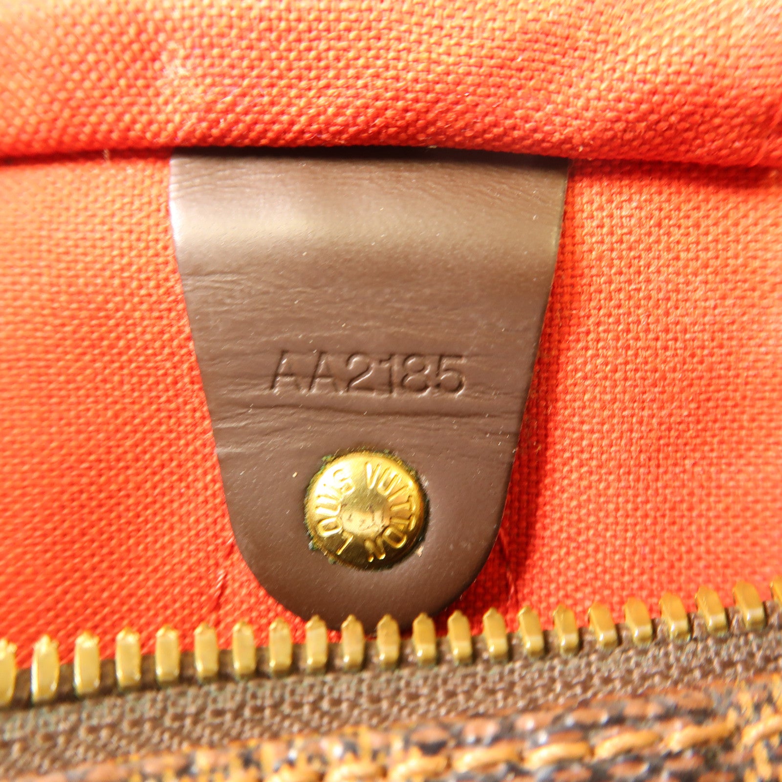 LOUIS VUITTON Damier Speedy Bandouliere 30金扣手挽肩背兩用袋棕色
